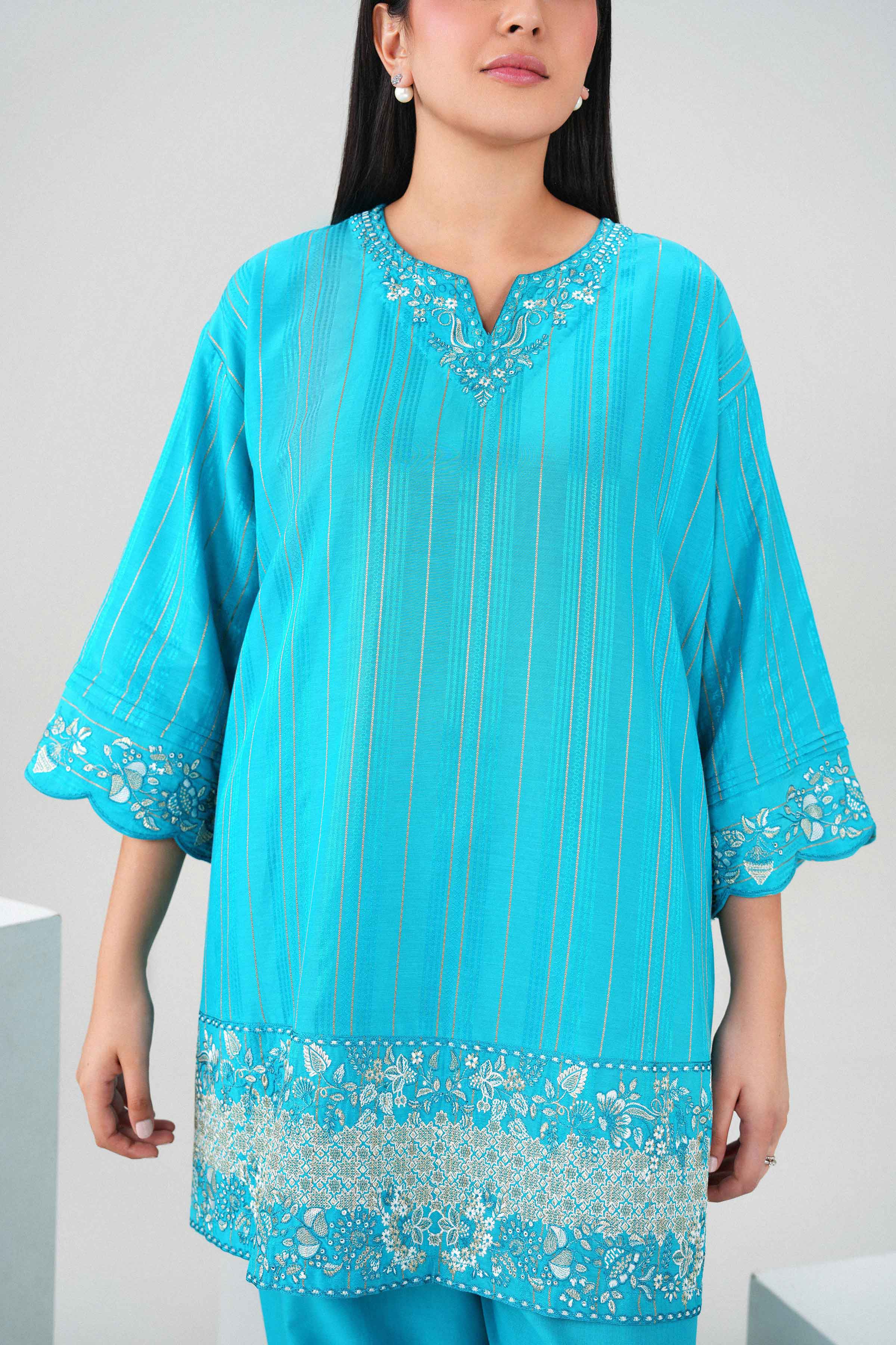 2 Piece - Embroidered Suit - PW25-368 for Women - Pret Collection | Nishat | Shop Online 