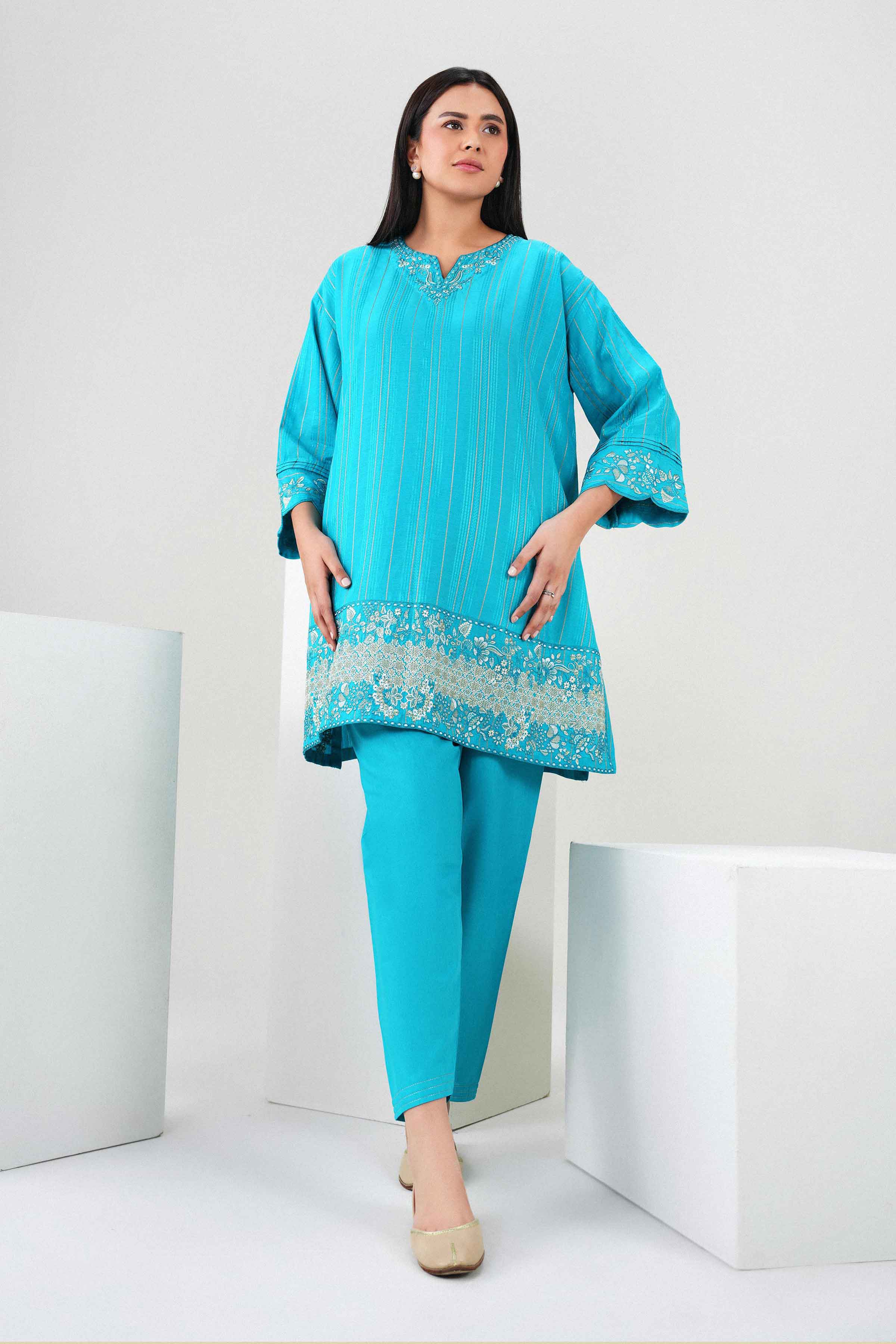 2 Piece - Embroidered Suit - PW25-368 for Women - Pret Collection | Nishat | Shop Online 