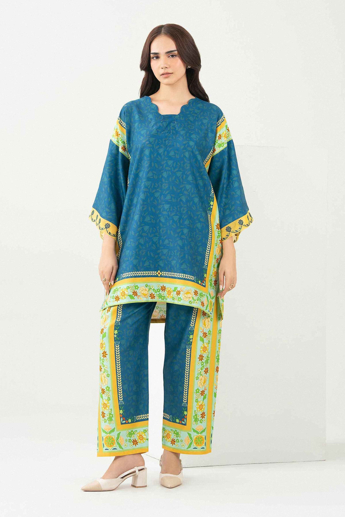 2 PIECE - PRINTED EMBROIDERED SUIT - PW25-371 for Women - Pret Collection | Nishat | Shop Online