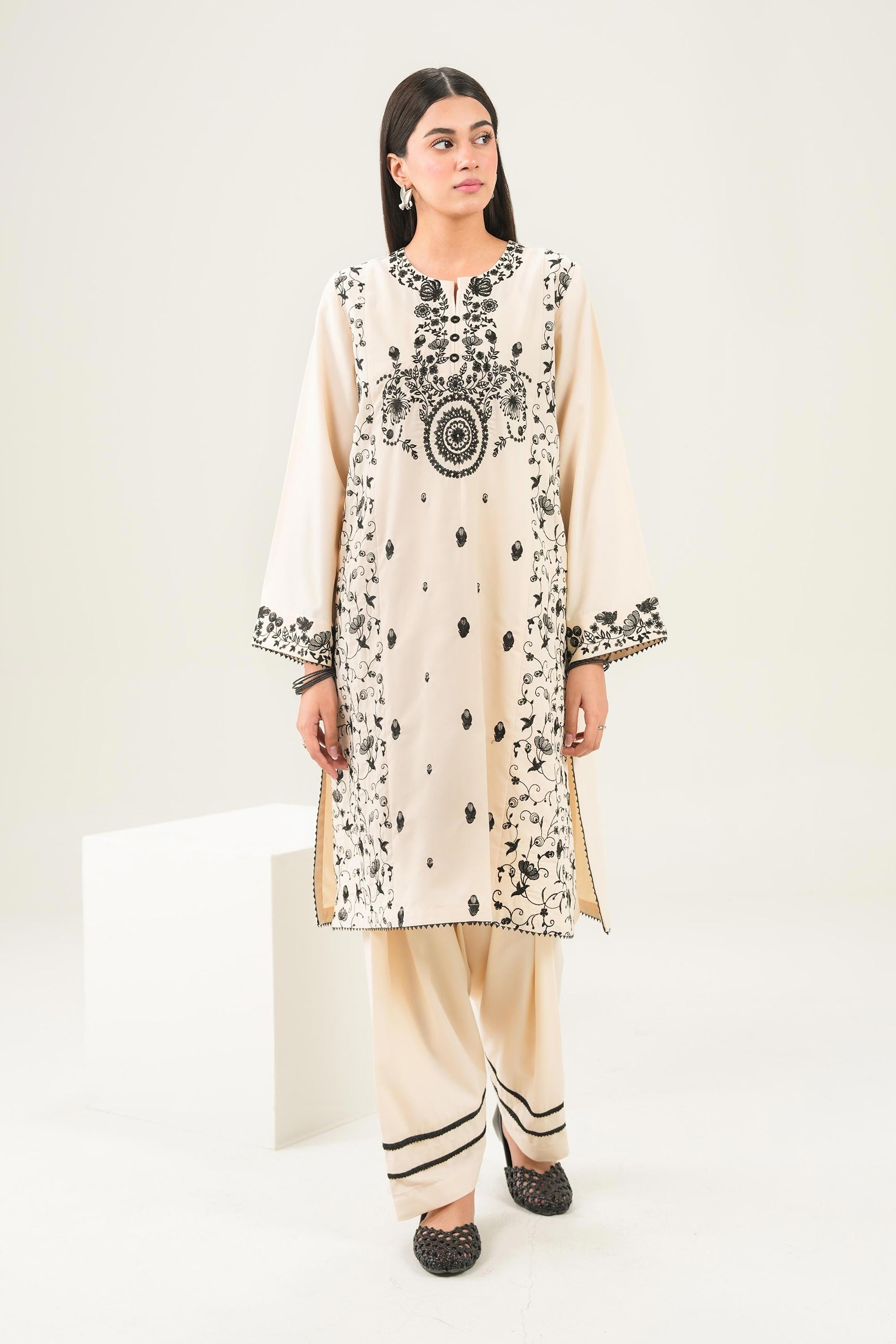 2 Piece - Embroidered Suit - PW25-377 for Women - Pret Collection | Nishat | Shop Online
