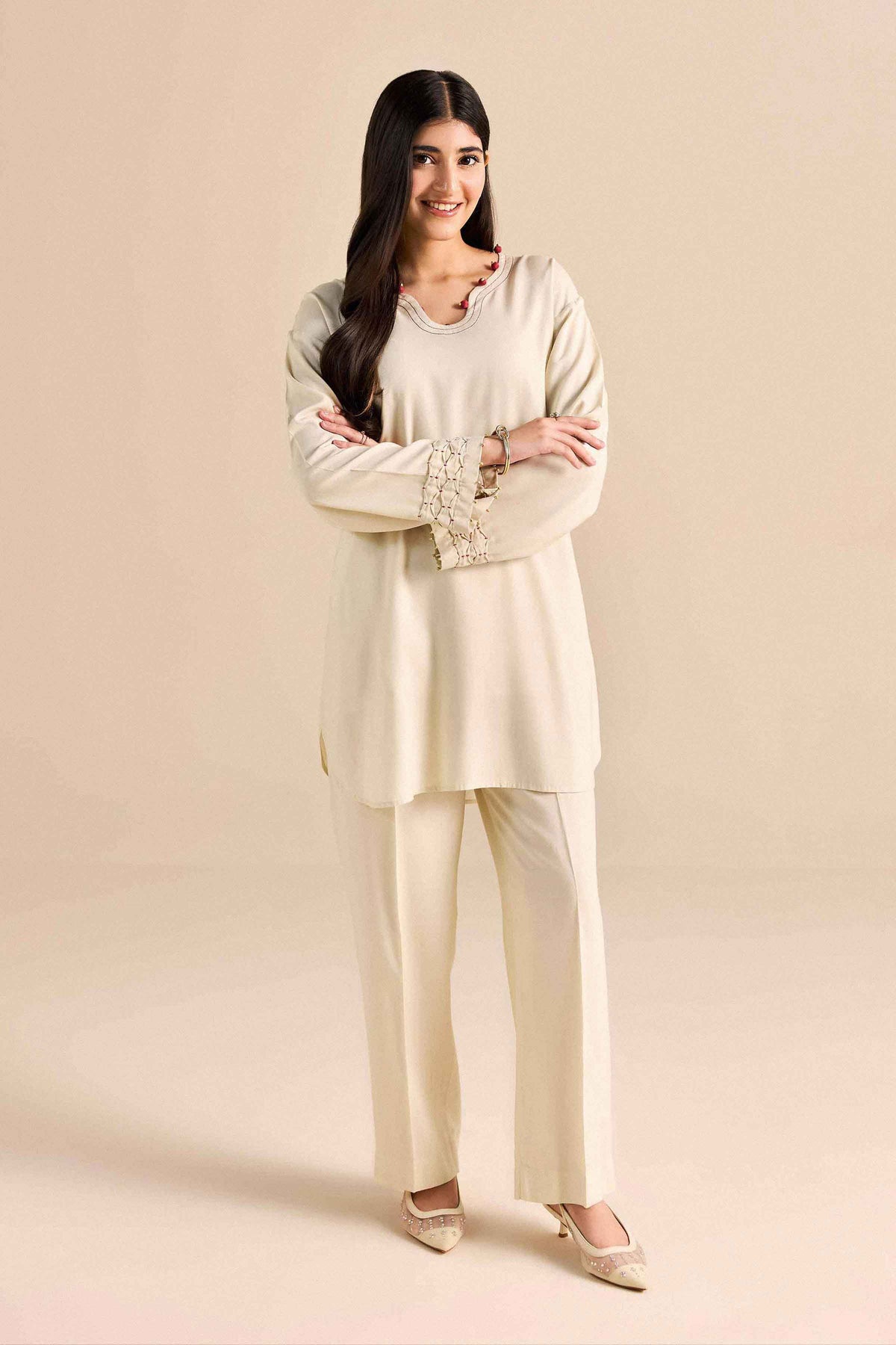 2 Piece - Solid Suit - PW25-382 for Women - Pret Collection | Nishat | Shop Online 