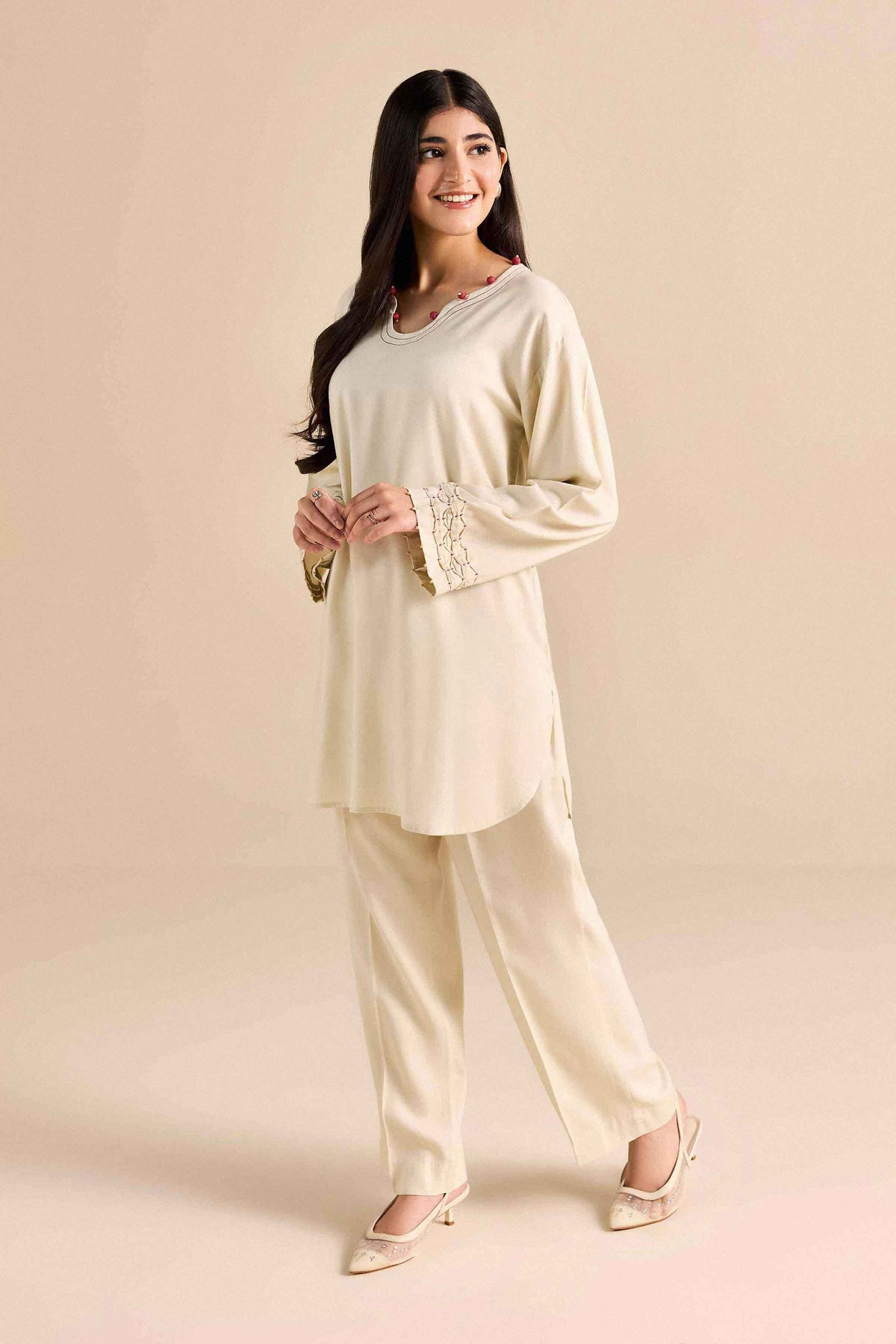 2 Piece - Solid Suit - PW25-382 for Women - Pret Collection | Nishat | Shop Online 