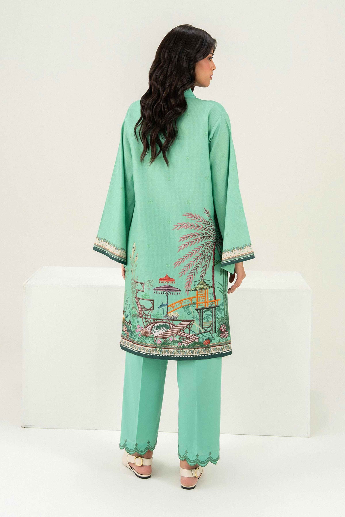 2 Piece - Printed Embroidered Suit - PW25-387 for Women - Pret Collection | Nishat | Shop Online 