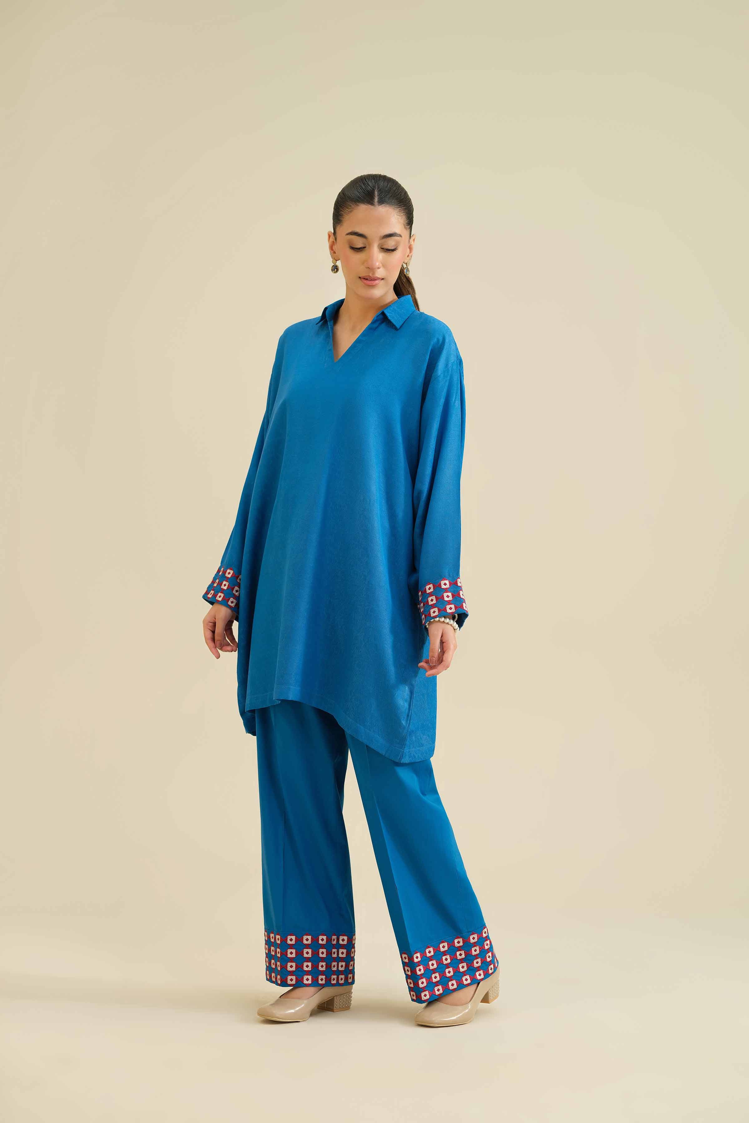 2 Piece - Embroidered Suit - PW25-39 for Women - Pret Collection | Nishat | Shop Online