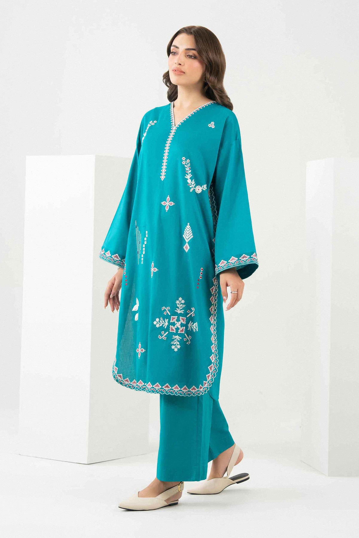 2 Piece - Embroidered Suit - PW25-392 for Women -  Pret Collection | Nishat | Shop Online