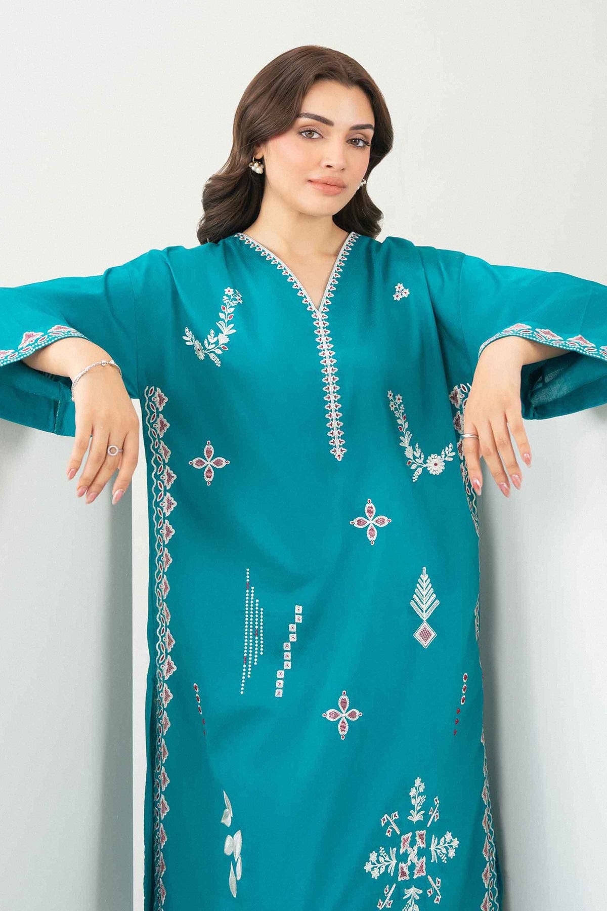 2 Piece - Embroidered Suit - PW25-392 for Women -  Pret Collection | Nishat | Shop Online