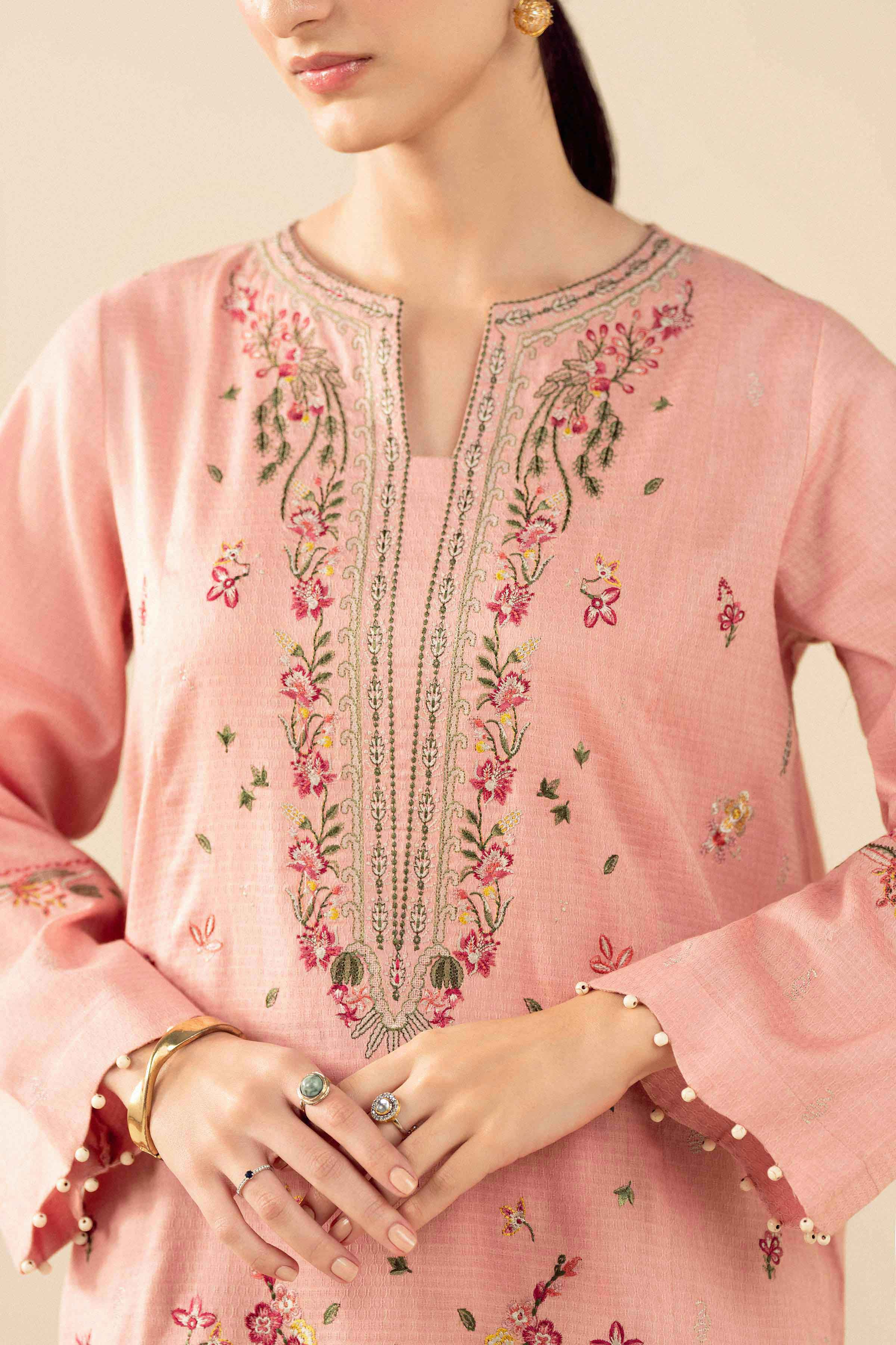 2 Piece - Embroidered Suit - PW25-393 for Women - Pret Collection | Nishat | Shop Online 