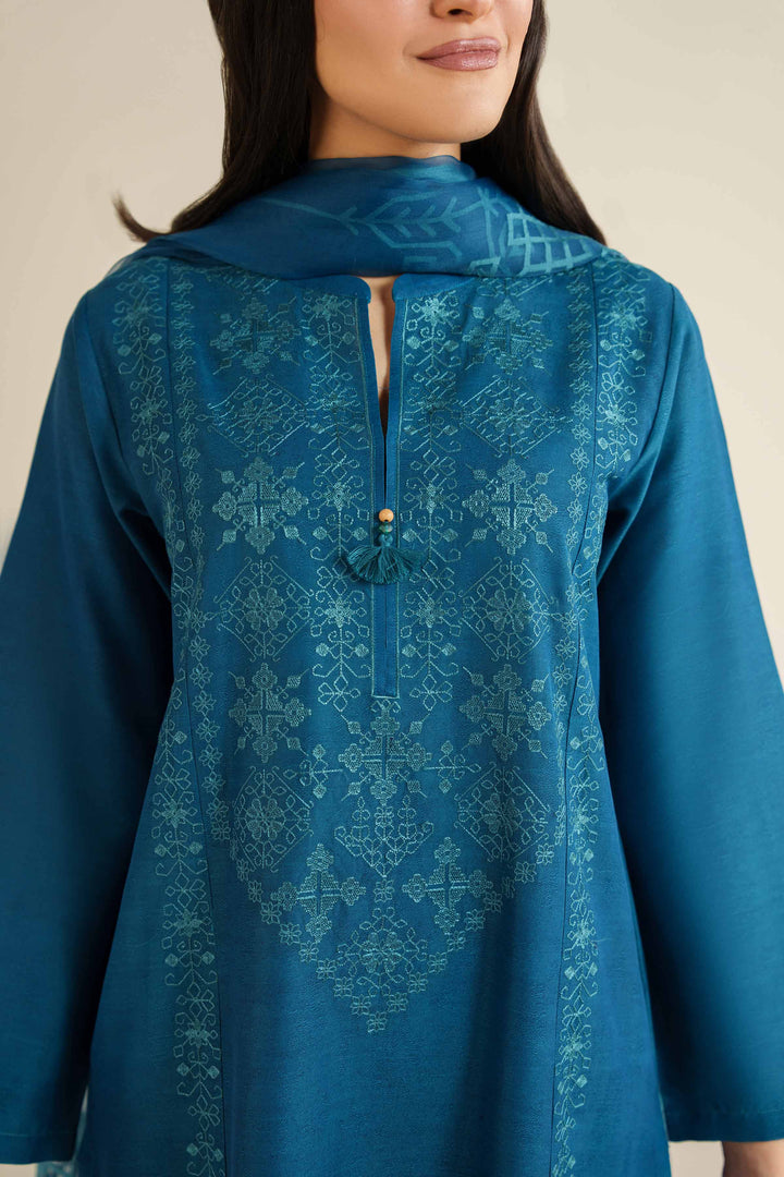 3 Piece - Embroidered Suit - PW25-398 for Women - Pret Collection | Nishat | Shop Online