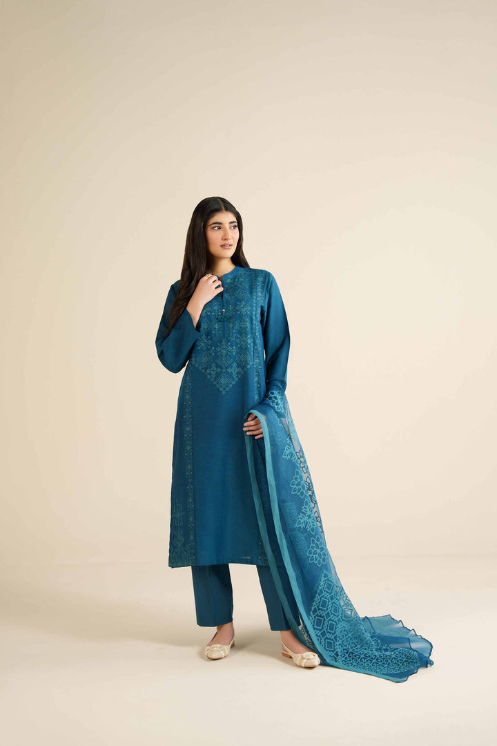 3 Piece - Embroidered Suit - PW25-398 for Women - Pret Collection | Nishat | Shop Online