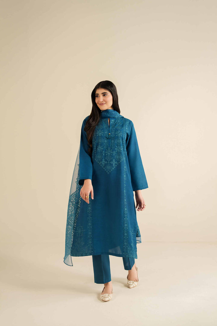 3 Piece - Embroidered Suit - PW25-398 for Women - Pret Collection | Nishat | Shop Online
