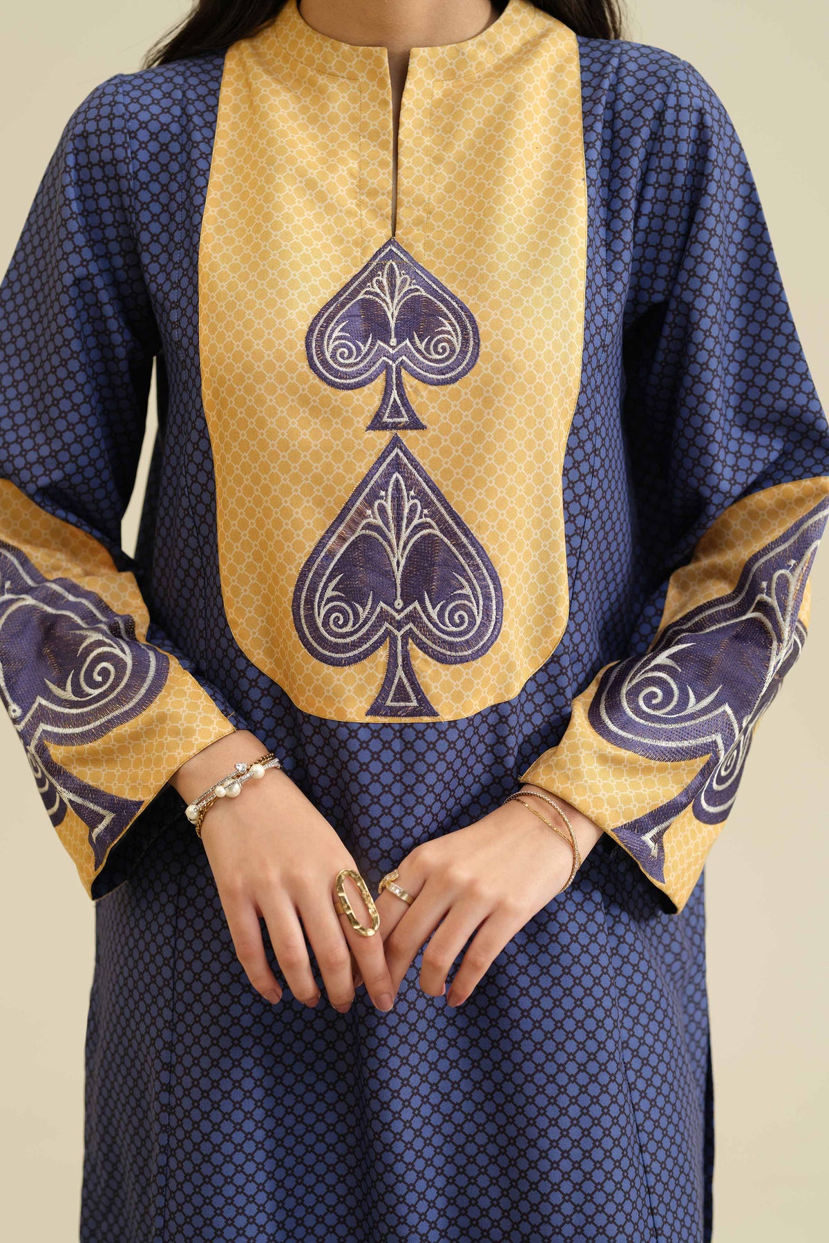 3 Piece - Printed Embroidered Suit - PW25-408 for Women - Pret Collection | Nishat | Shop Online