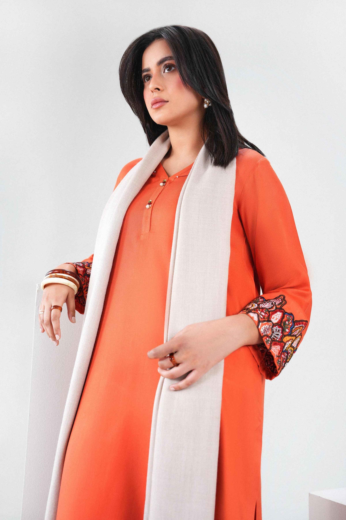 3 Piece - Embroidered Suit - PW25-422 for Women - Pret Collection | Nishat | Shop Online 