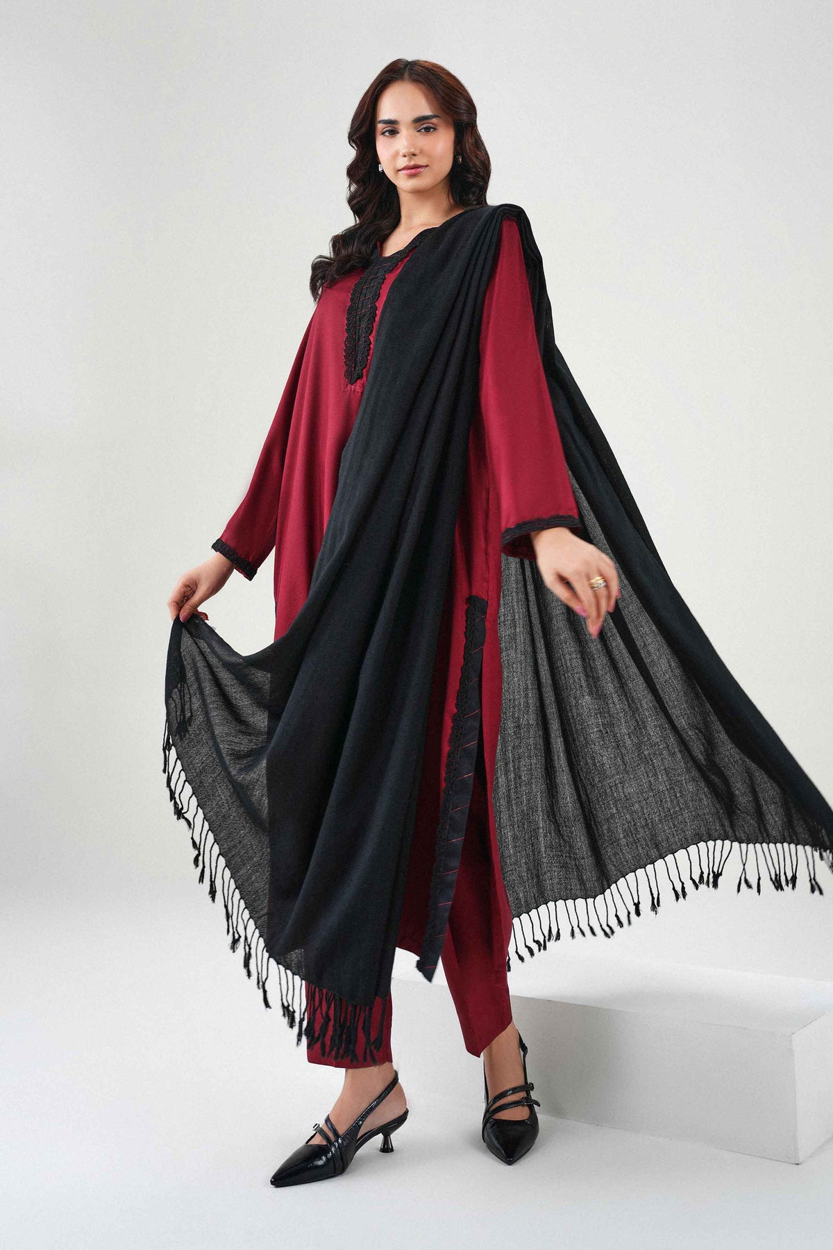 3 Piece - Embroidered Suit - PW25-426 for Women - Pret Collection | Nishat | Shop Online 