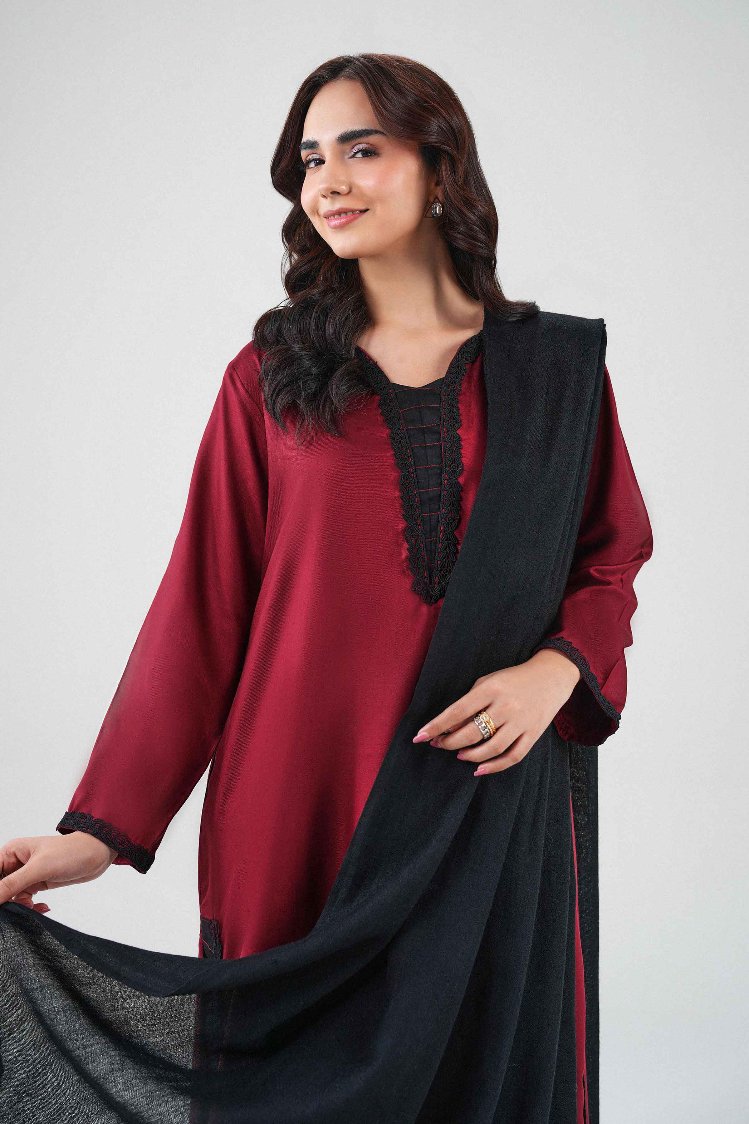 3 Piece - Embroidered Suit - PW25-426 for Women - Pret Collection | Nishat | Shop Online 