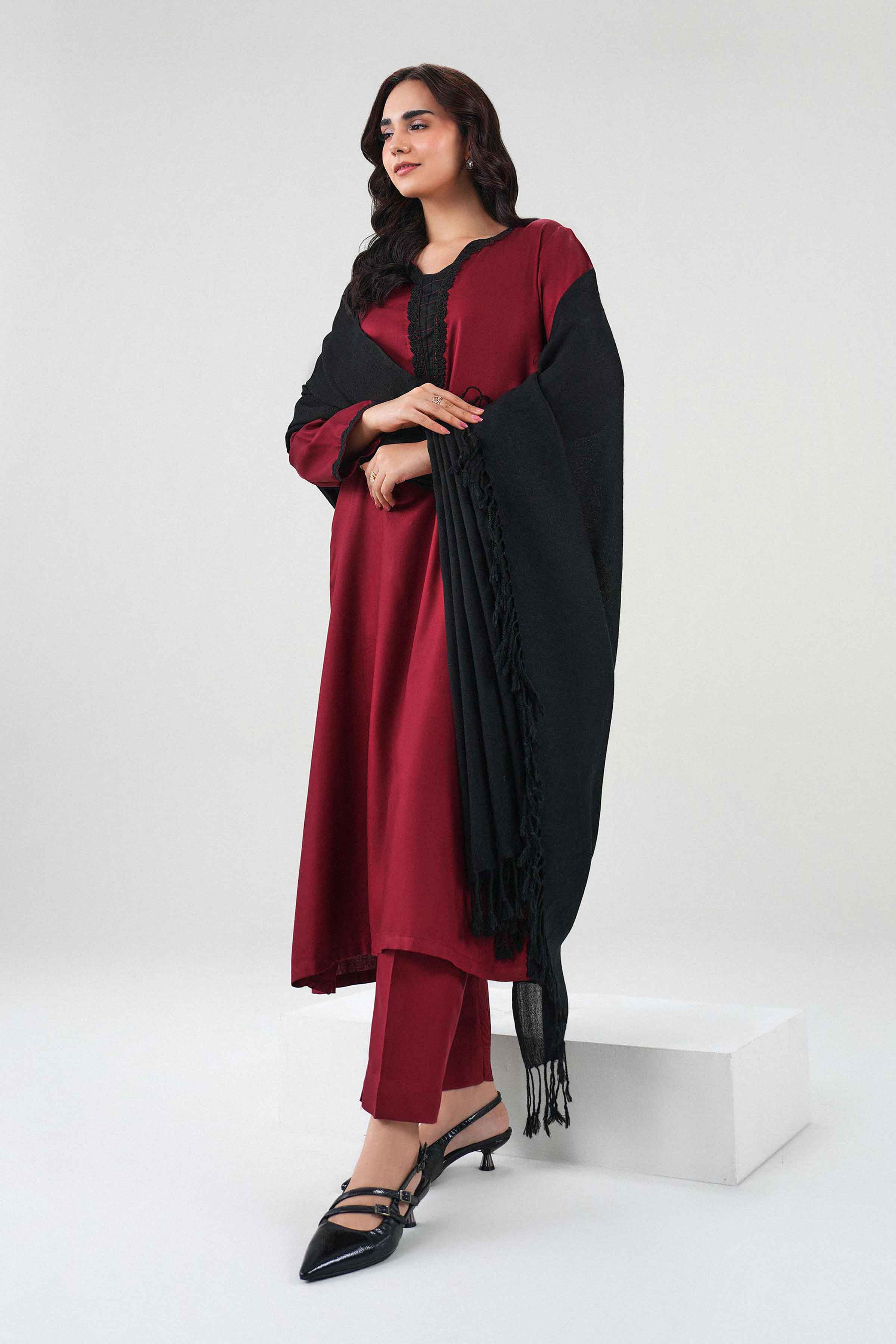 3 Piece - Embroidered Suit - PW25-426 for Women - Pret Collection | Nishat | Shop Online 