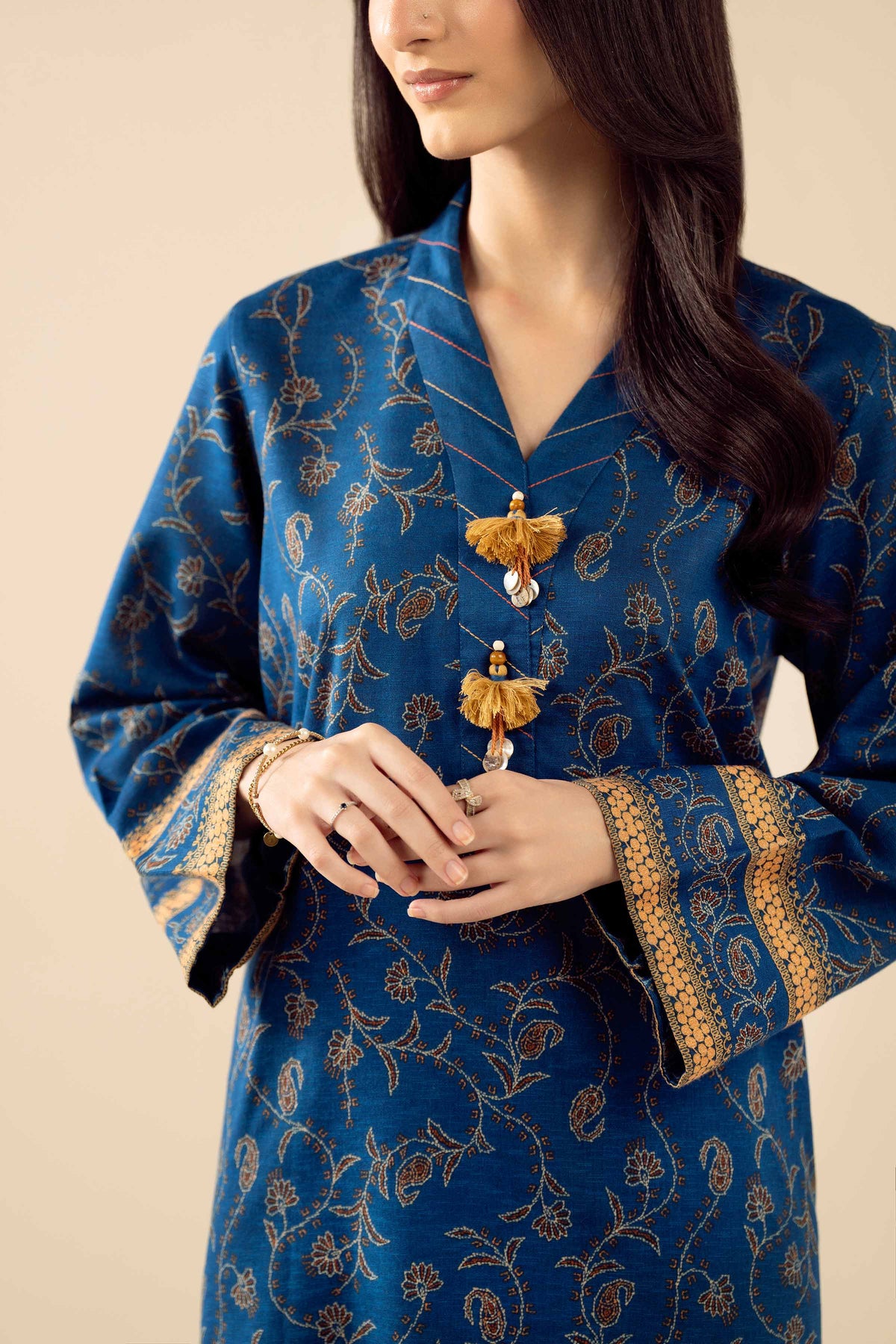 3 Piece - Printed Embroidered Suit - PW25-430 for Women - Pret Collection | Nishat | Shop Online