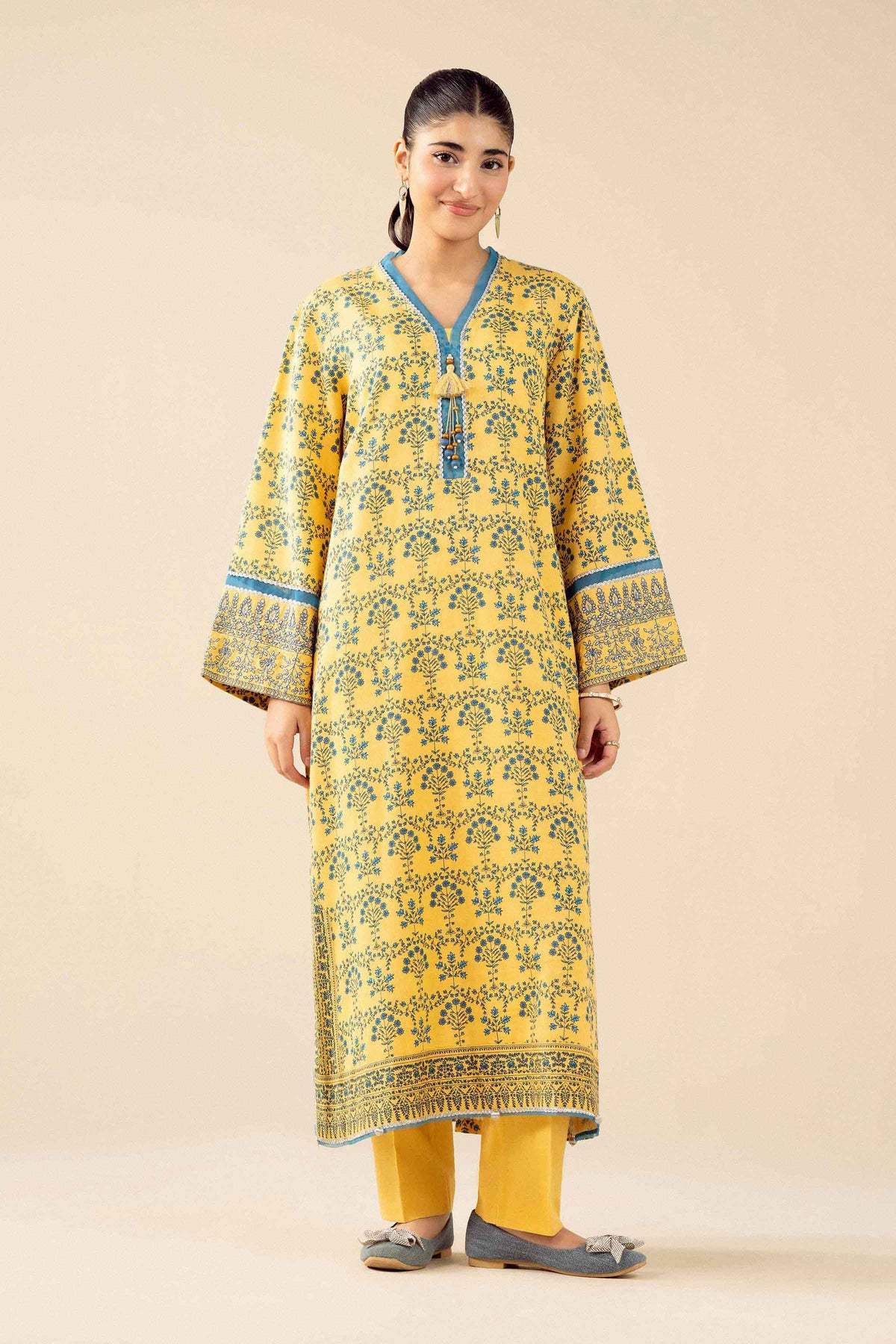 3 Piece - Printed Embroidered Suit - PW25-432 for Women - Pret Collection | Nishat | Shop Online 