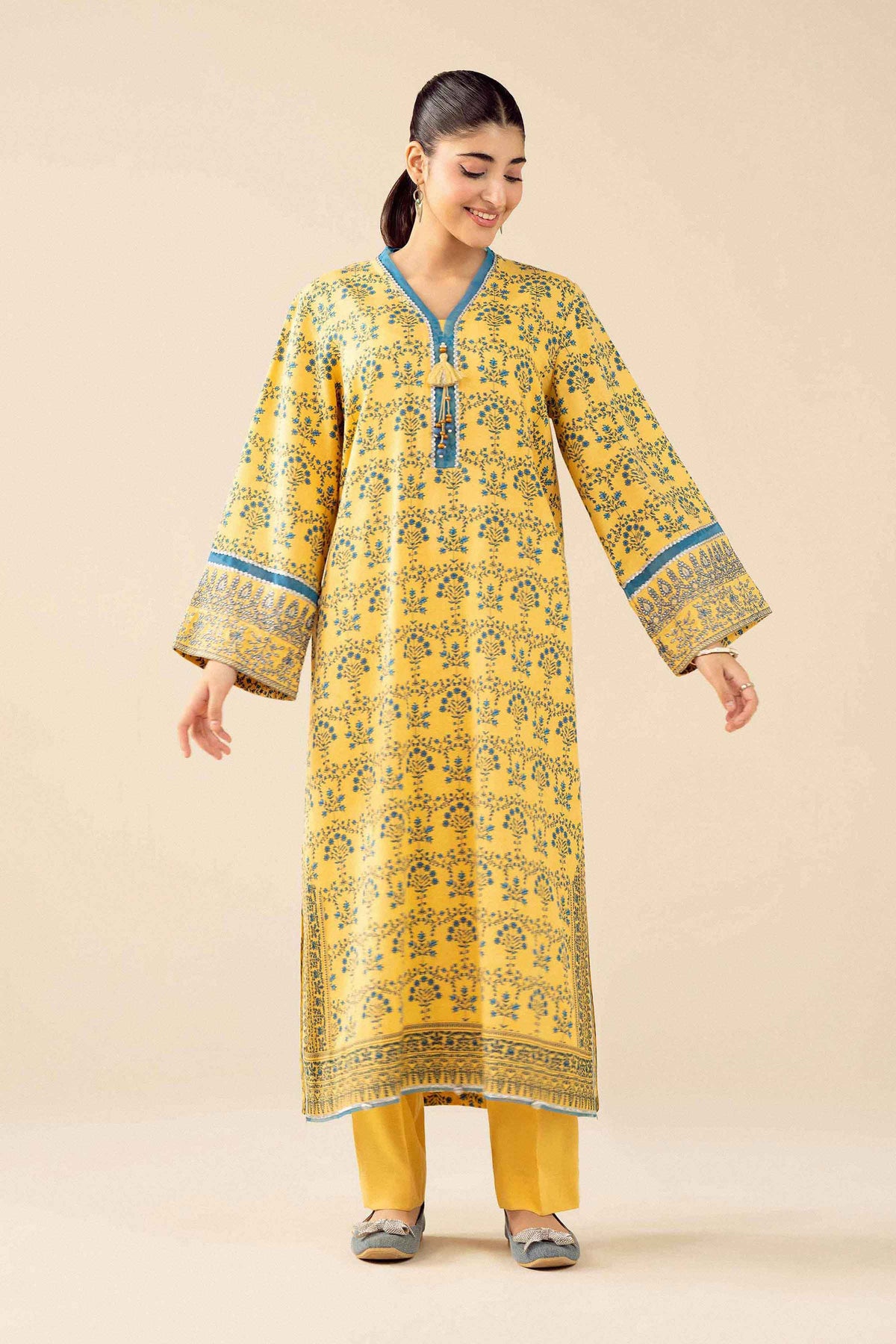 3 Piece - Printed Embroidered Suit - PW25-432 for Women - Pret Collection | Nishat | Shop Online 