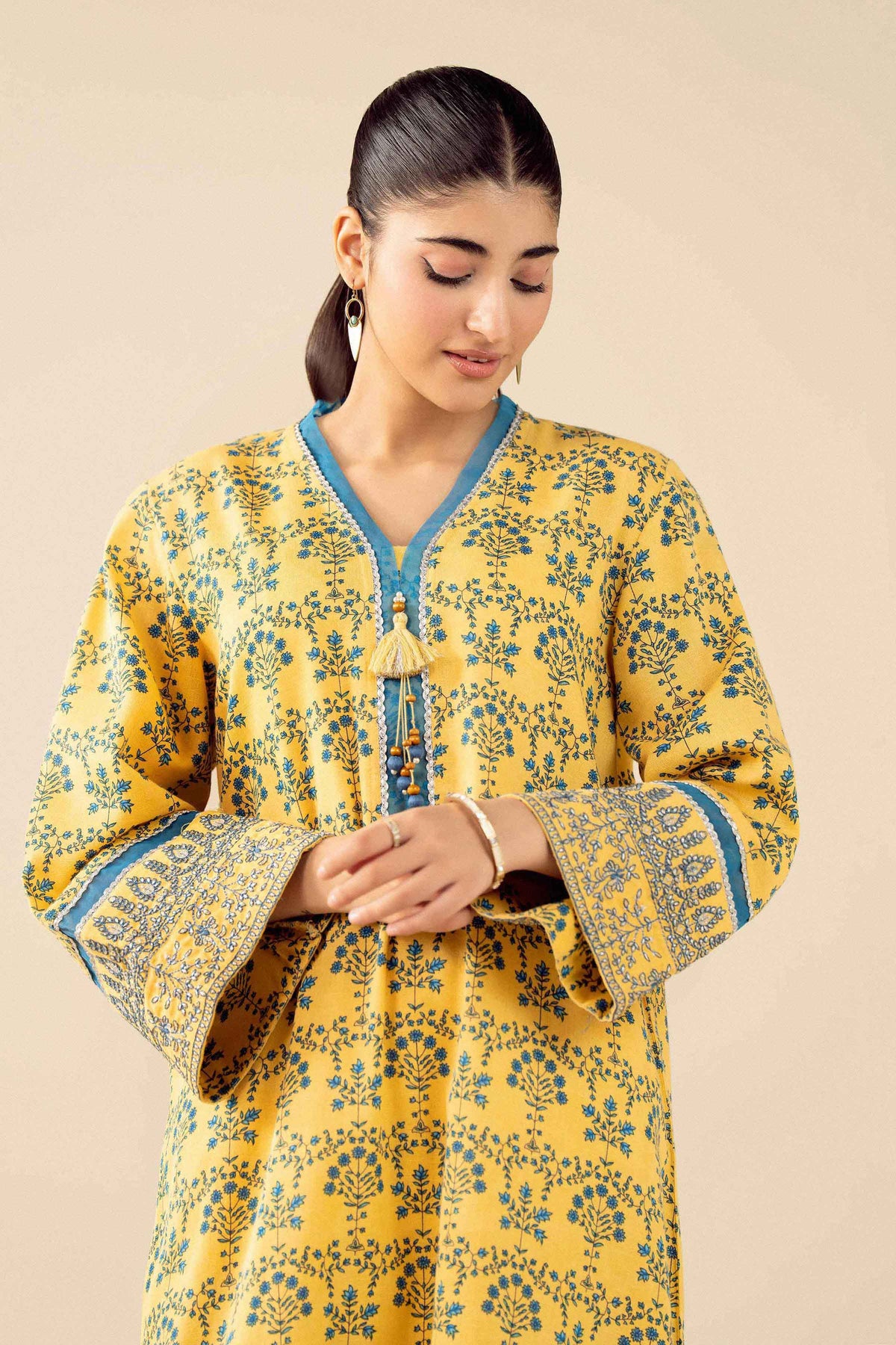 3 Piece - Printed Embroidered Suit - PW25-432 for Women - Pret Collection | Nishat | Shop Online 