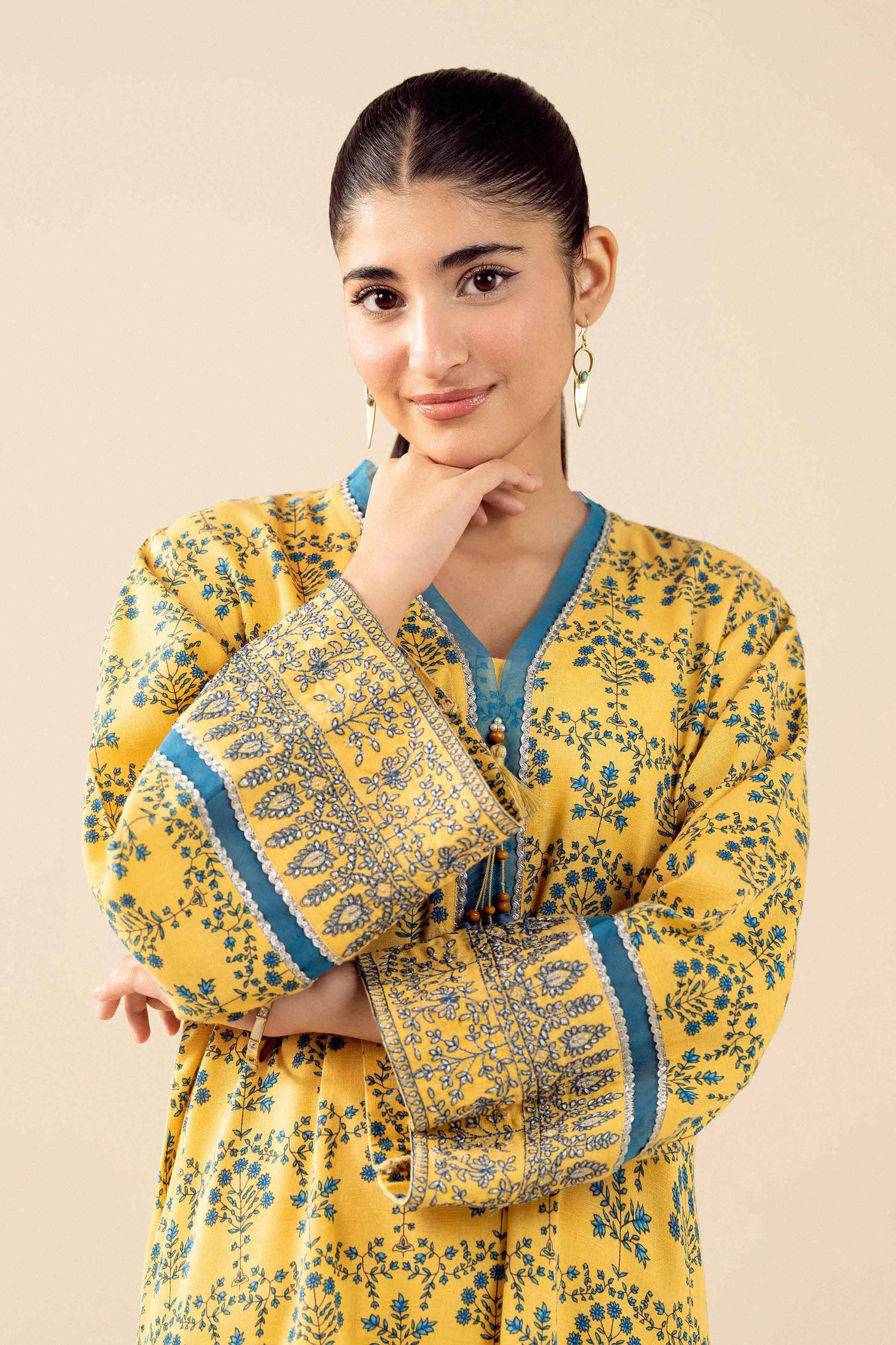 3 Piece - Printed Embroidered Suit - PW25-432 for Women - Pret Collection | Nishat | Shop Online 