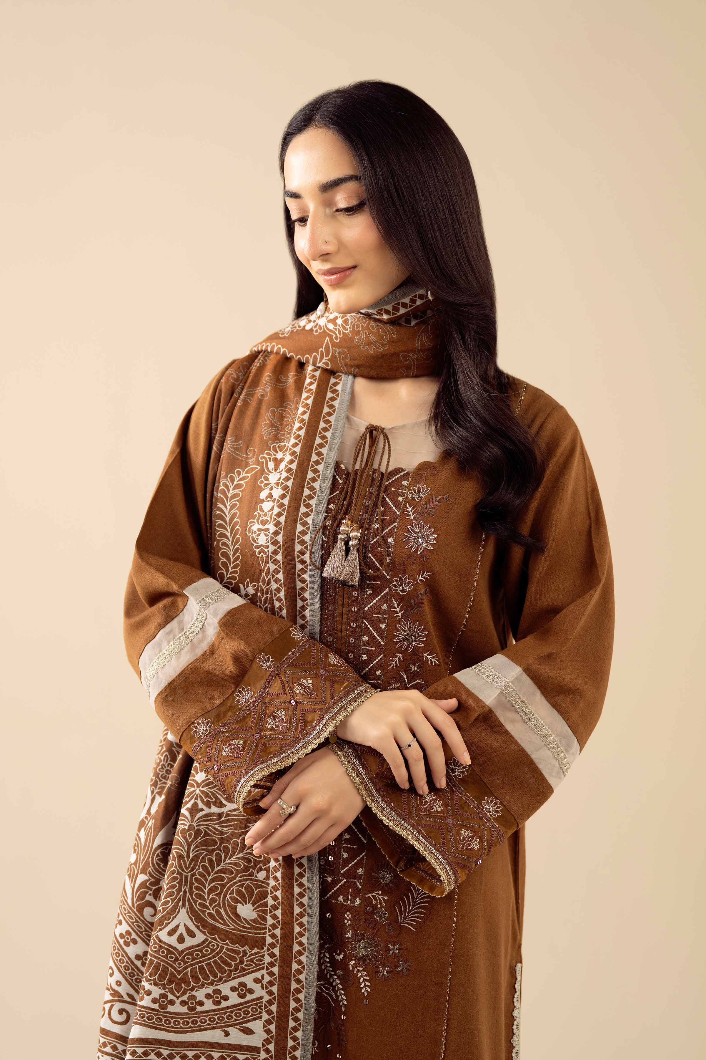 3 Piece - Embroidered Suit - PW25-433 for Women - Pret Collection | Nishat | Shop Online