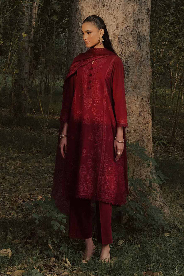 3 Piece - Embroidered Suit - PW25-439