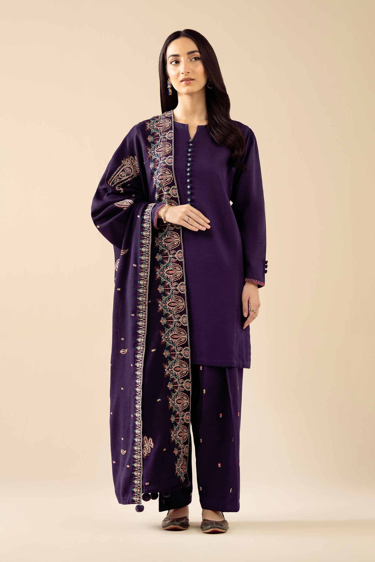 3 Piece - Embroidered Suit - PW25-441 for Women -  Pret Collection | Nishat | Shop Online