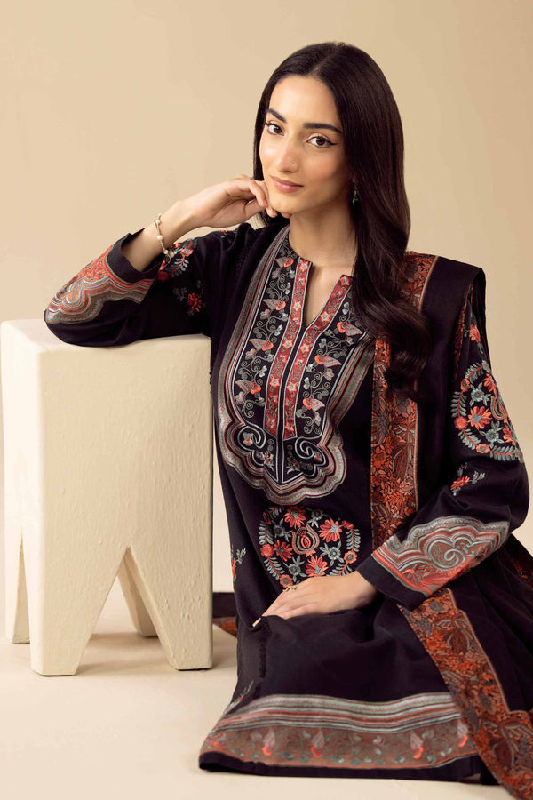3 Piece - Embroidered Suit - PW25-443 for Women - Pret Collection | Nishat | Shop Online