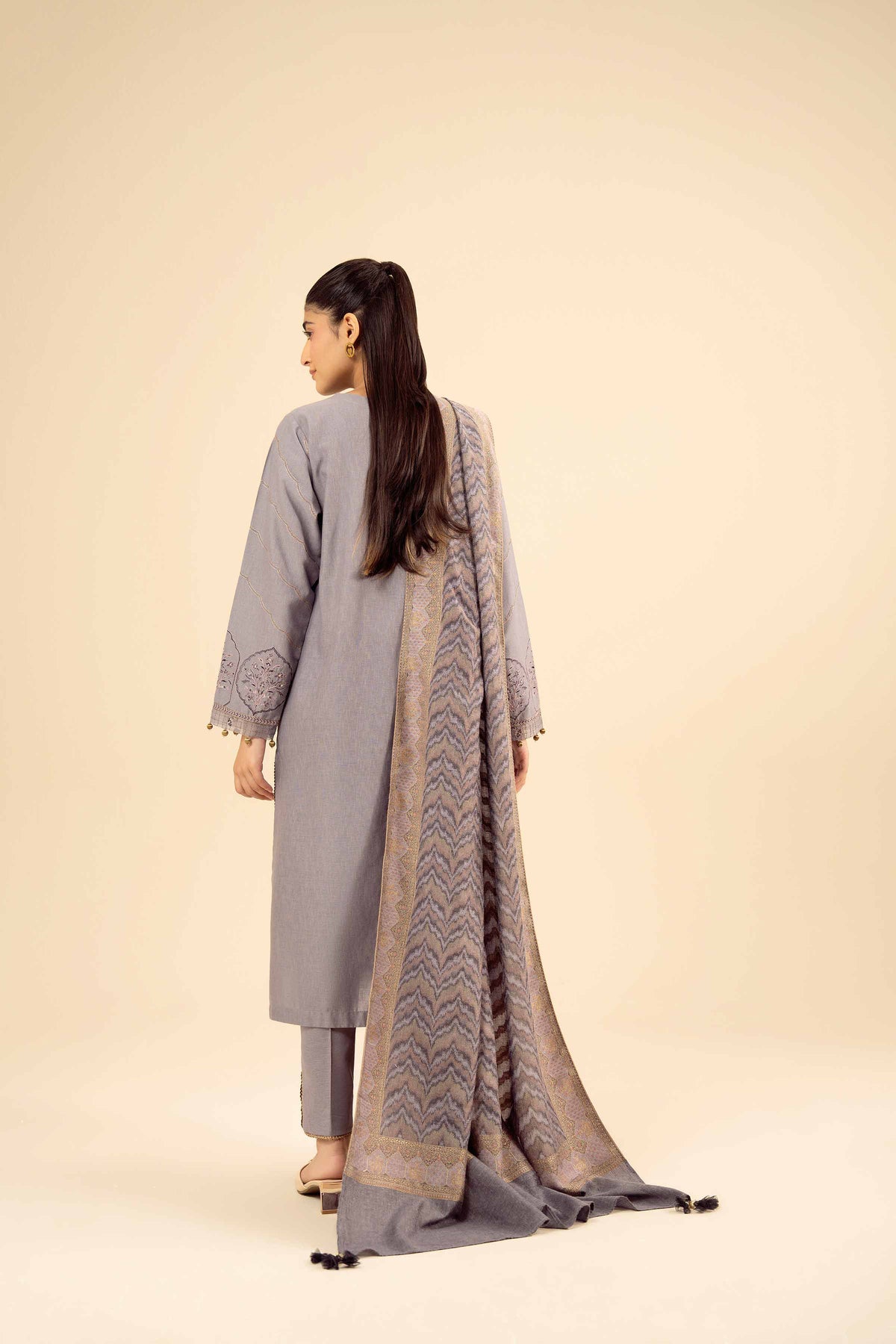 3 Piece - Embroidered Suit - PW25-446 for Women - Pret Collection | Nishat | Shop Online