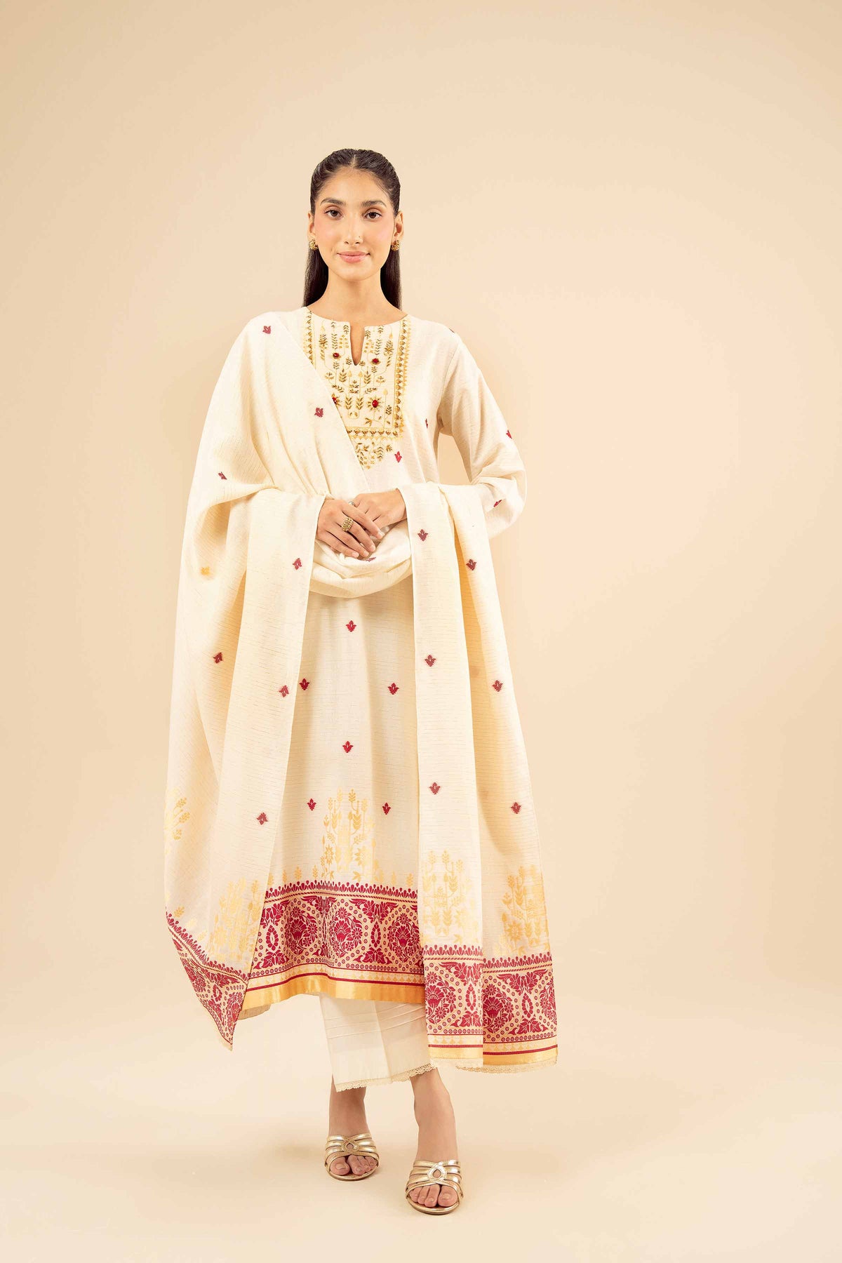 3 Piece - Printed Suit - PW25-454 for Women -  Pret Collection | Nishat | Shop Online