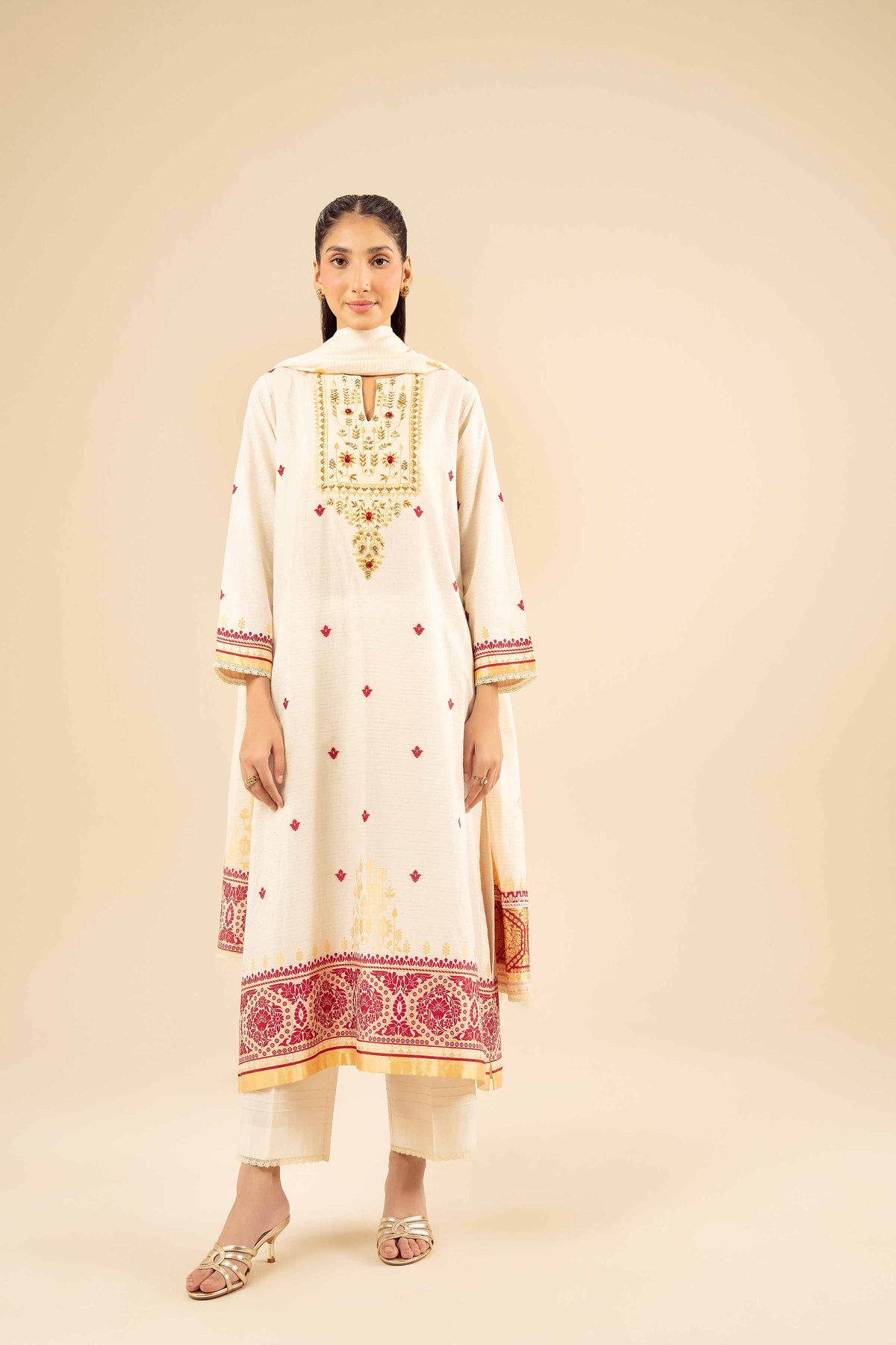 3 Piece - Printed Suit - PW25-454 for Women -  Pret Collection | Nishat | Shop Online