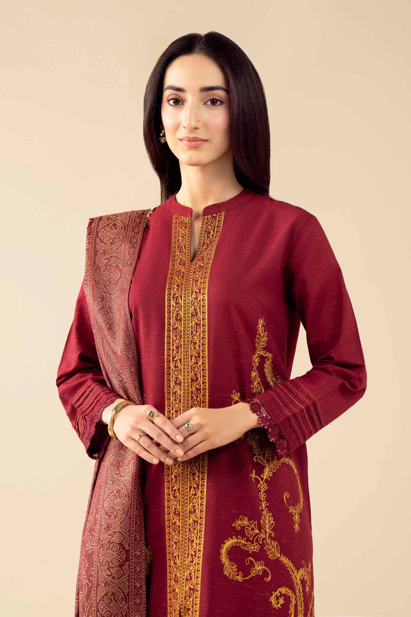 3 Piece - Embroidered Suit - PW25-458 for Women - Pret Collection | Nishat | Shop Online
