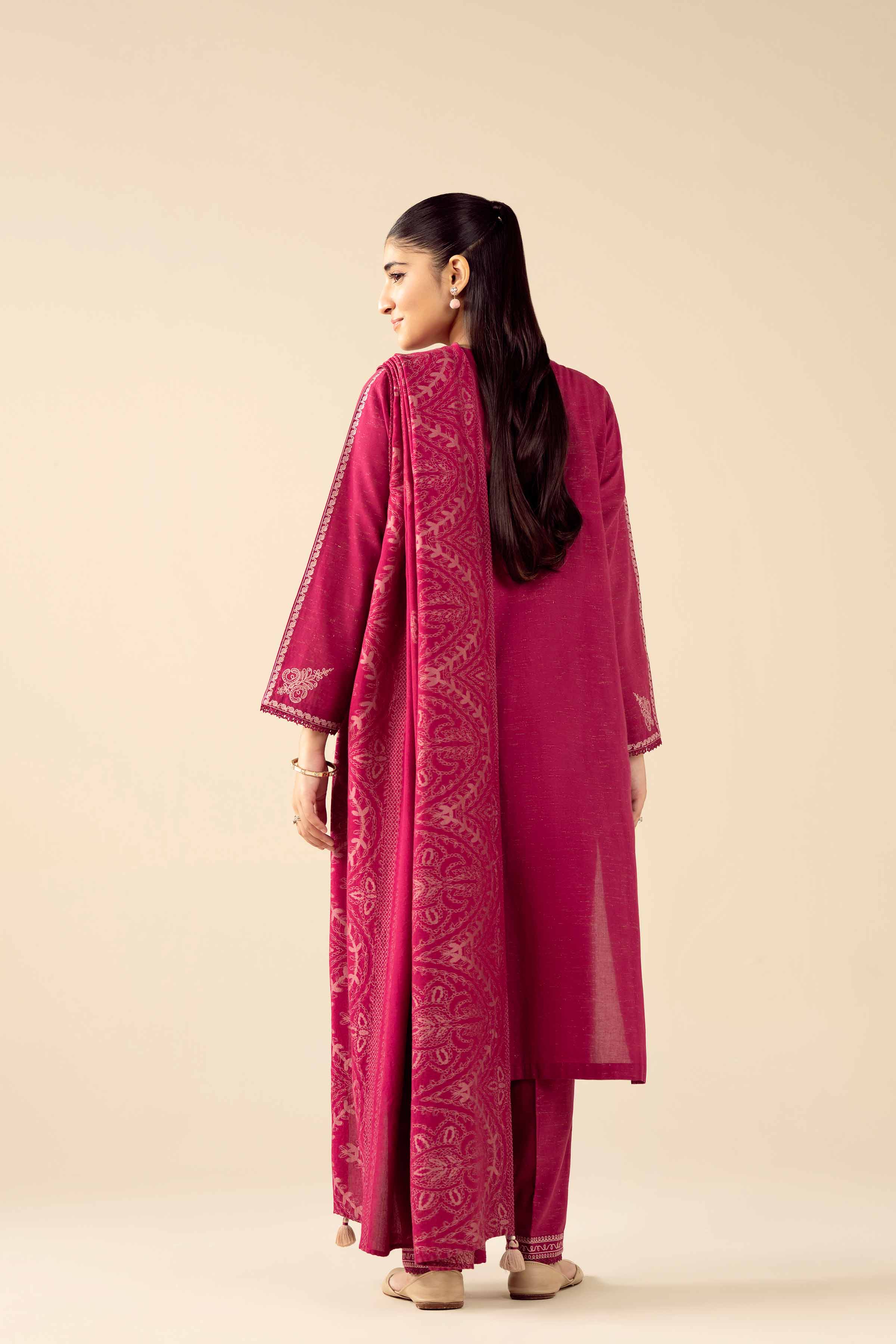 3 Piece - Embroidered Suit - PW25-461 for Women - Pret Collection | Nishat | Shop Online