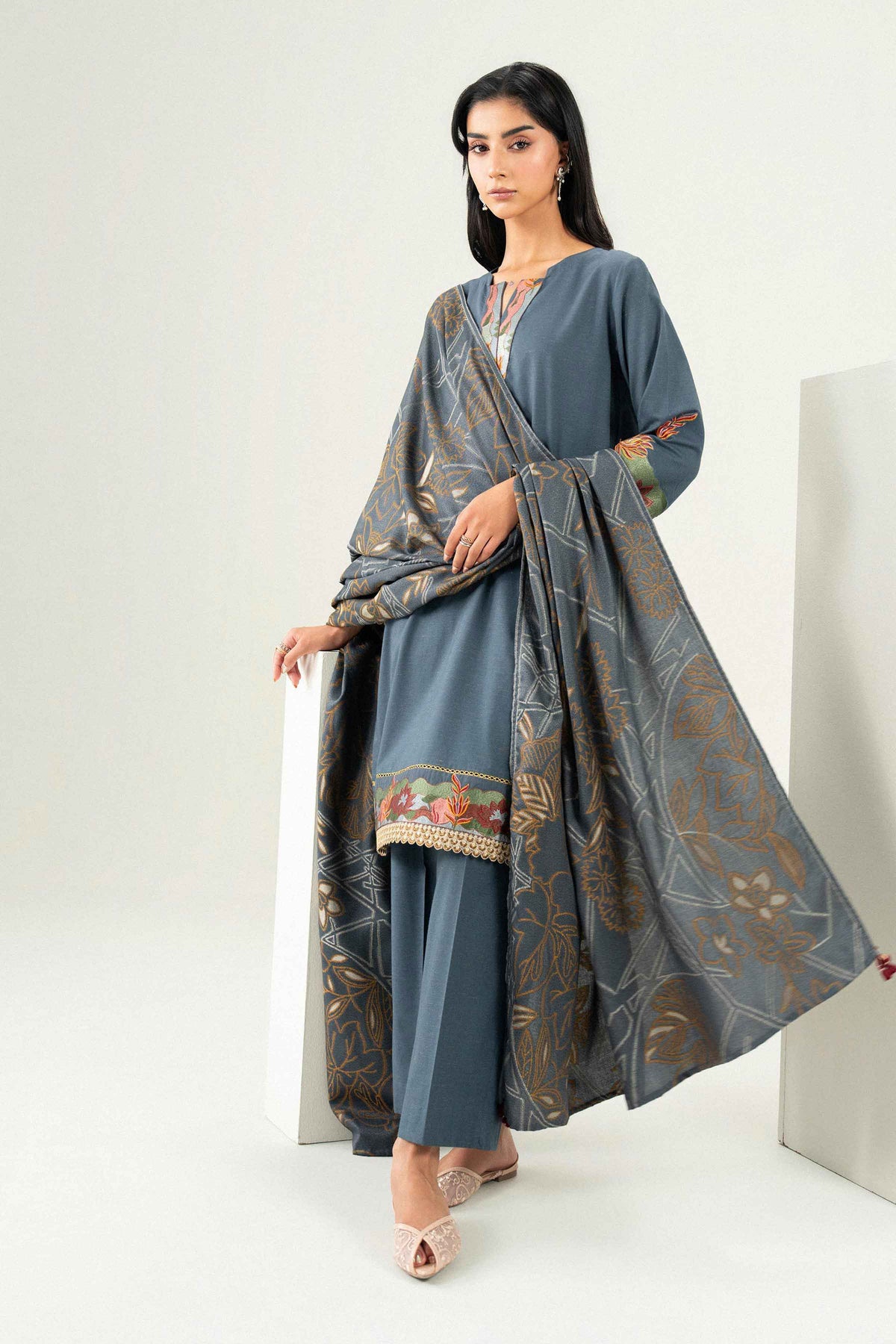 3 Piece - Embroidered Suit - PW25-462 for Women - Pret Collection | Nishat | Shop Online 