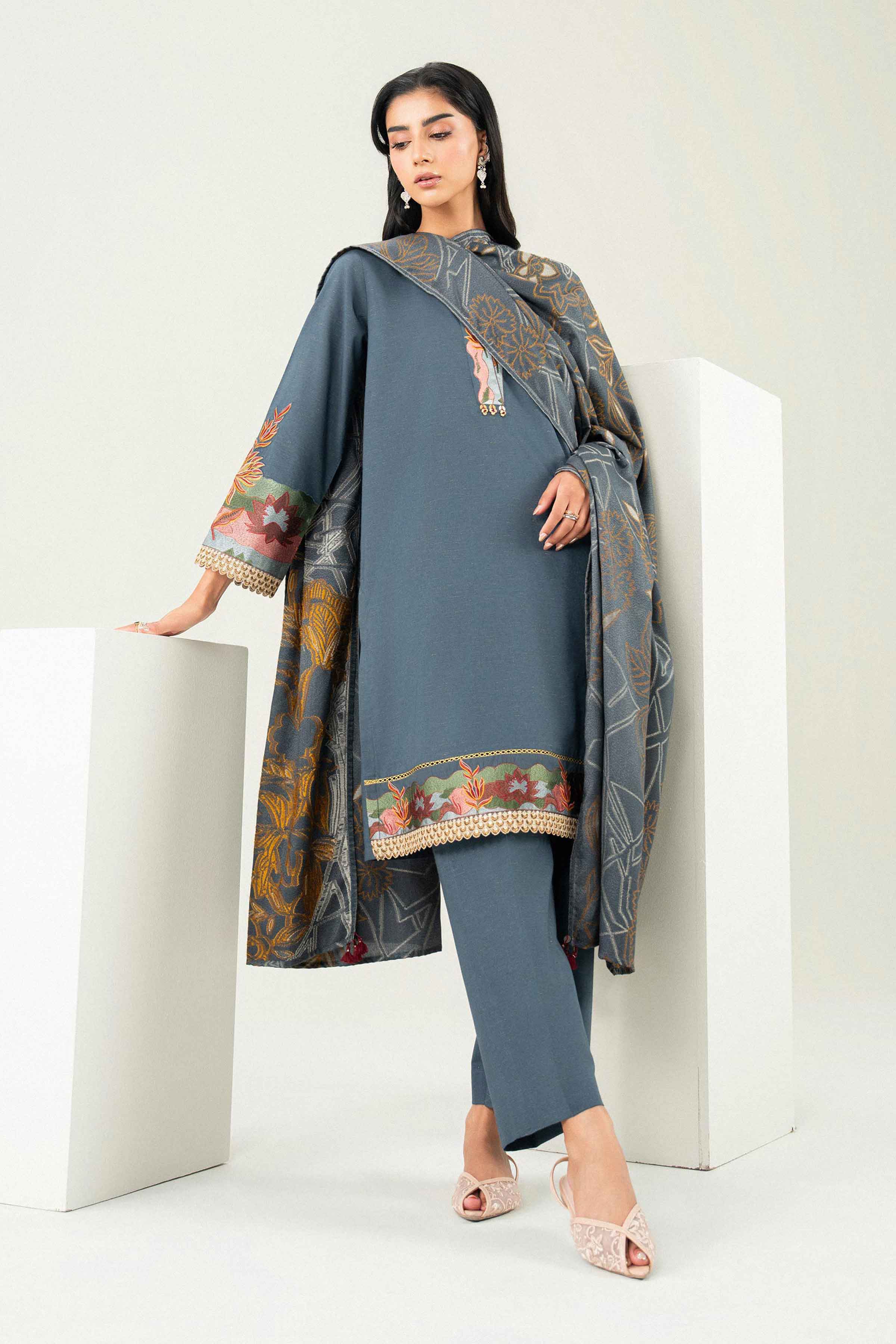 3 Piece - Embroidered Suit - PW25-462 for Women - Pret Collection | Nishat | Shop Online 