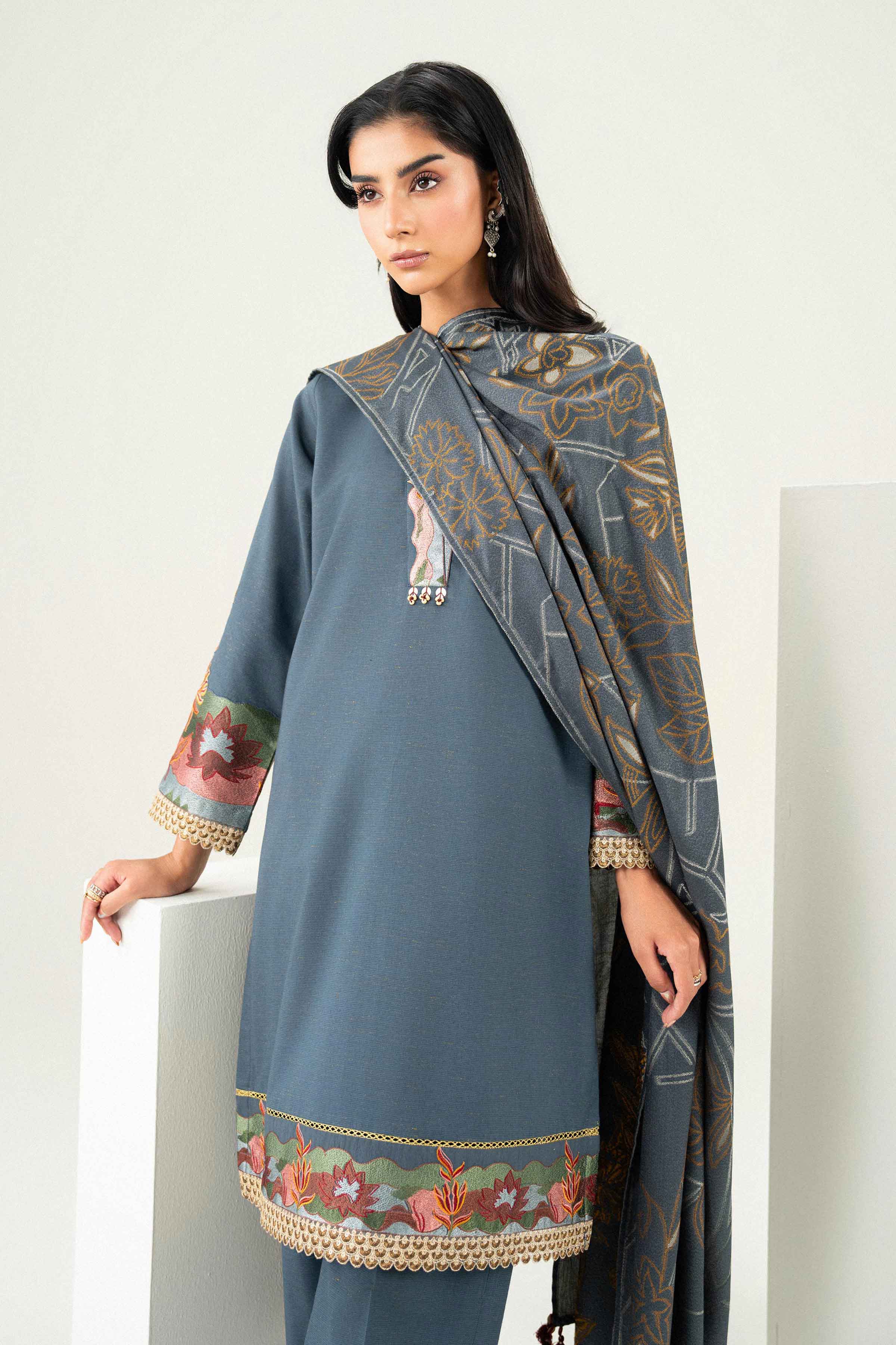 3 Piece - Embroidered Suit - PW25-462 for Women - Pret Collection | Nishat | Shop Online 