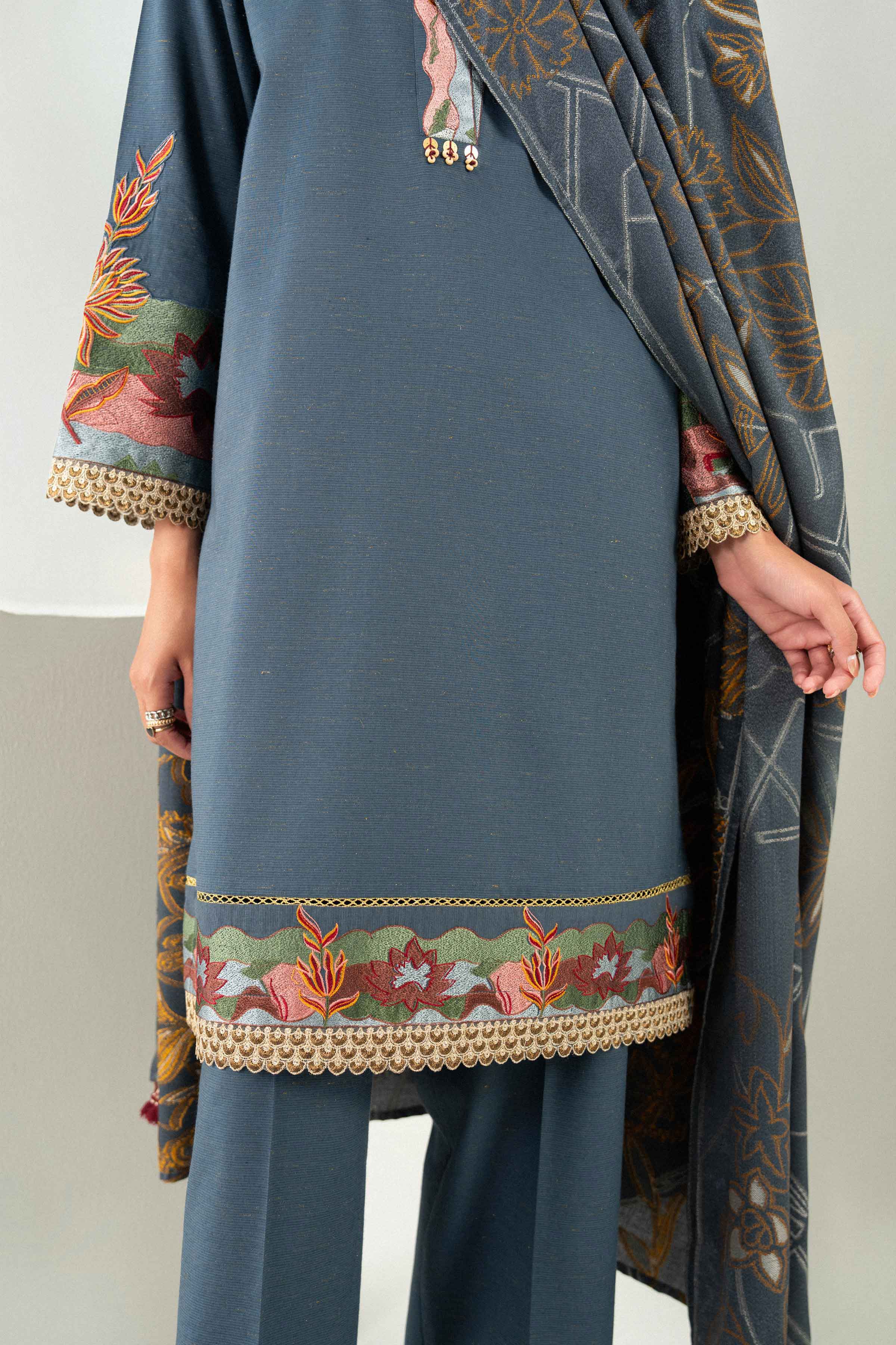 3 Piece - Embroidered Suit - PW25-462 for Women - Pret Collection | Nishat | Shop Online 