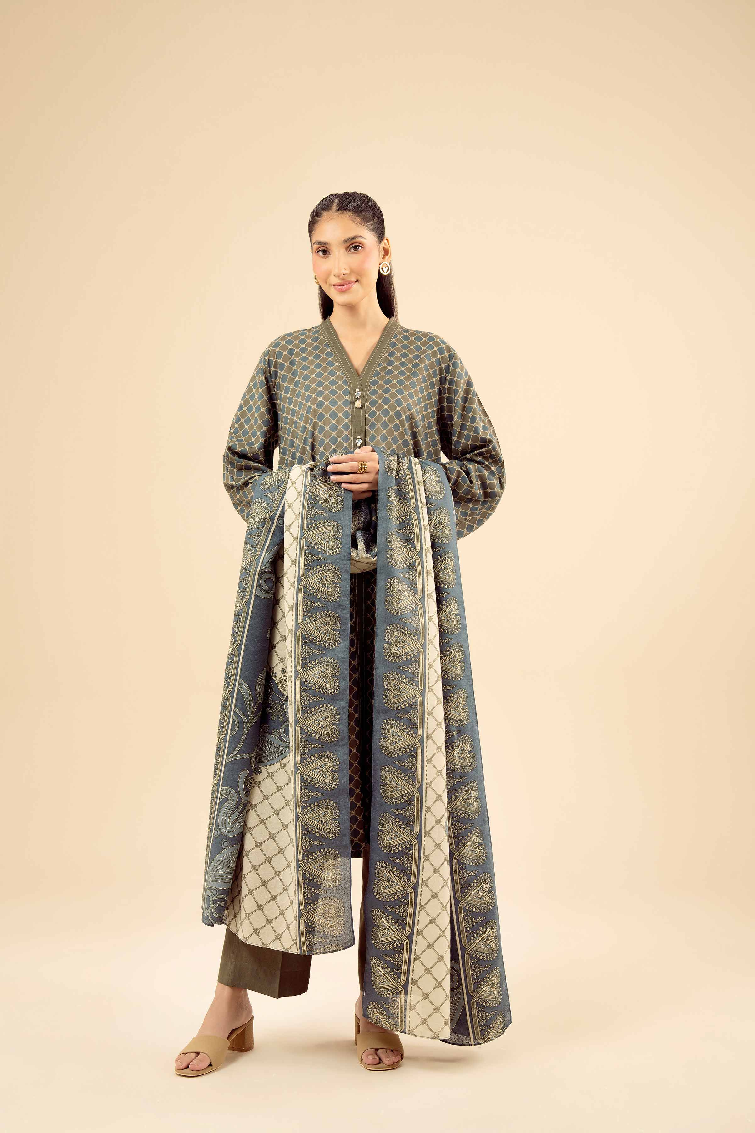 3 Piece - Basic Suit - PW25-465 for Women - Pret Collection | Nishat | Shop Online