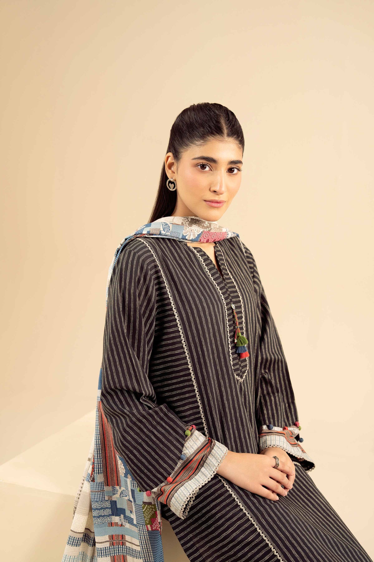 3 Piece - Printed Suit - PW25-467 for Women - Pret Collection | Nishat | Shop Online