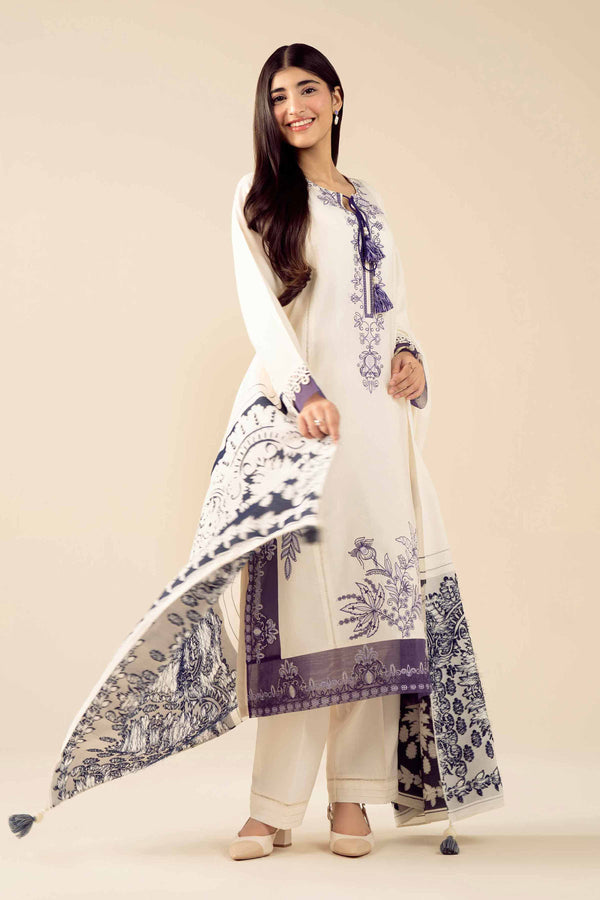 3 Piece - Embroidered Suit - PW25-471 for Women - Pret Collection | Nishat | Shop Online