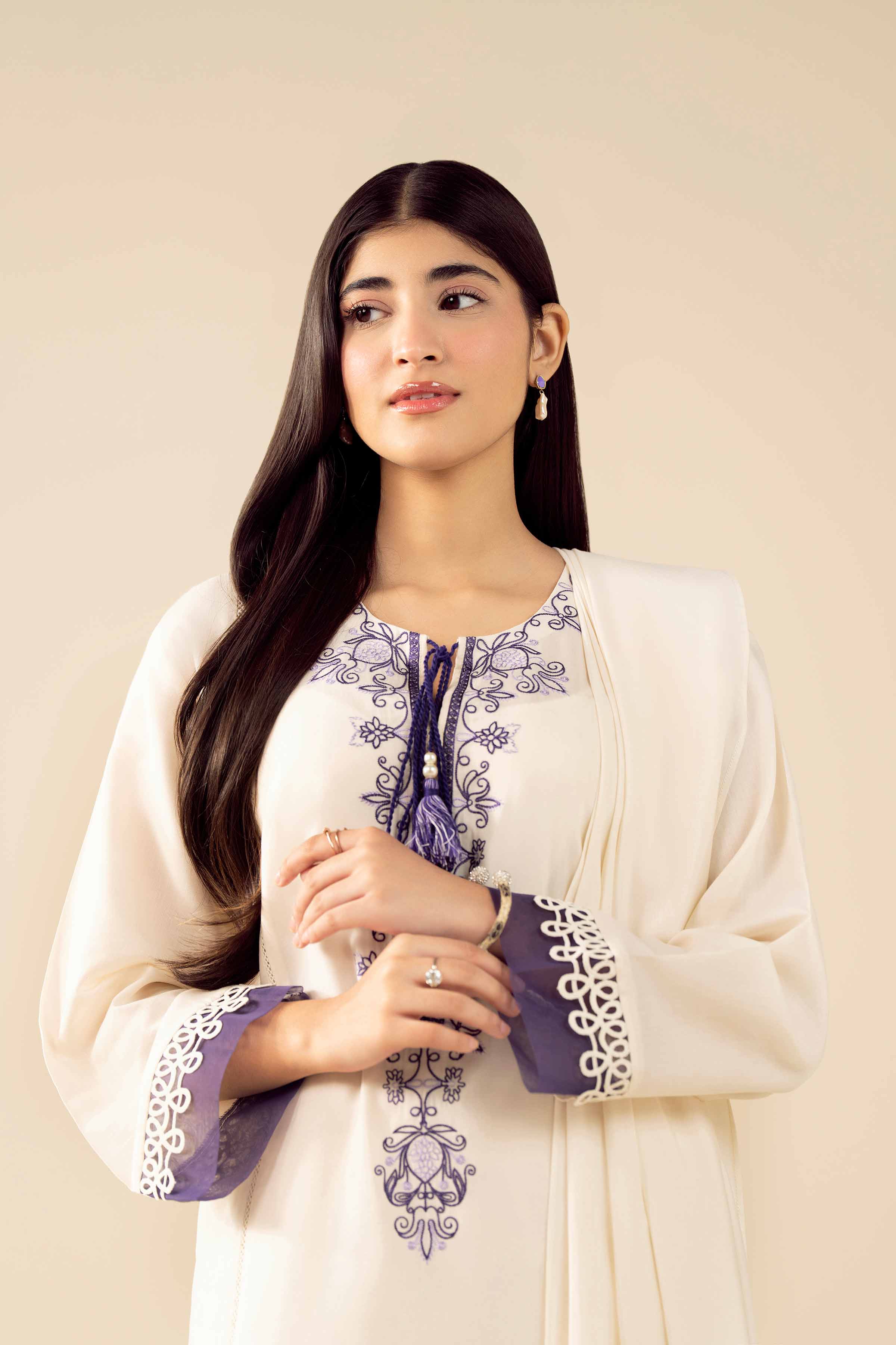 3 Piece - Embroidered Suit - PW25-471 for Women - Pret Collection | Nishat | Shop Online