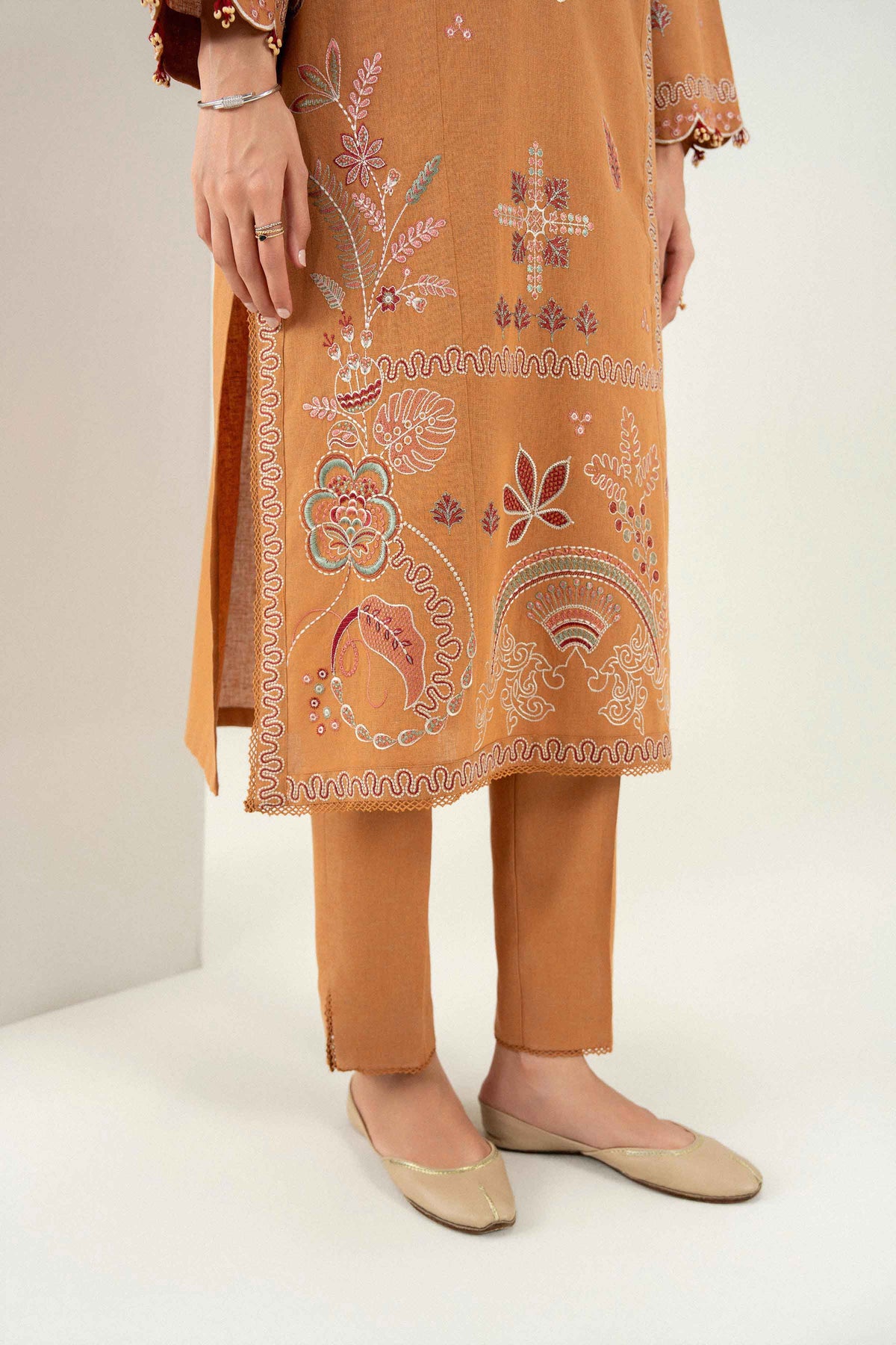 2 Piece - Embroidered Suit - PW25-481 for Women - Pret Collection | Nishat | Shop Online 