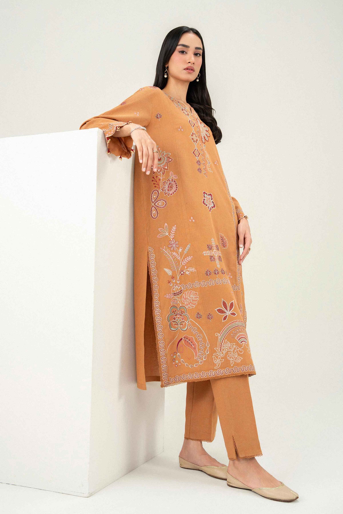 2 Piece - Embroidered Suit - PW25-481 for Women - Pret Collection | Nishat | Shop Online 