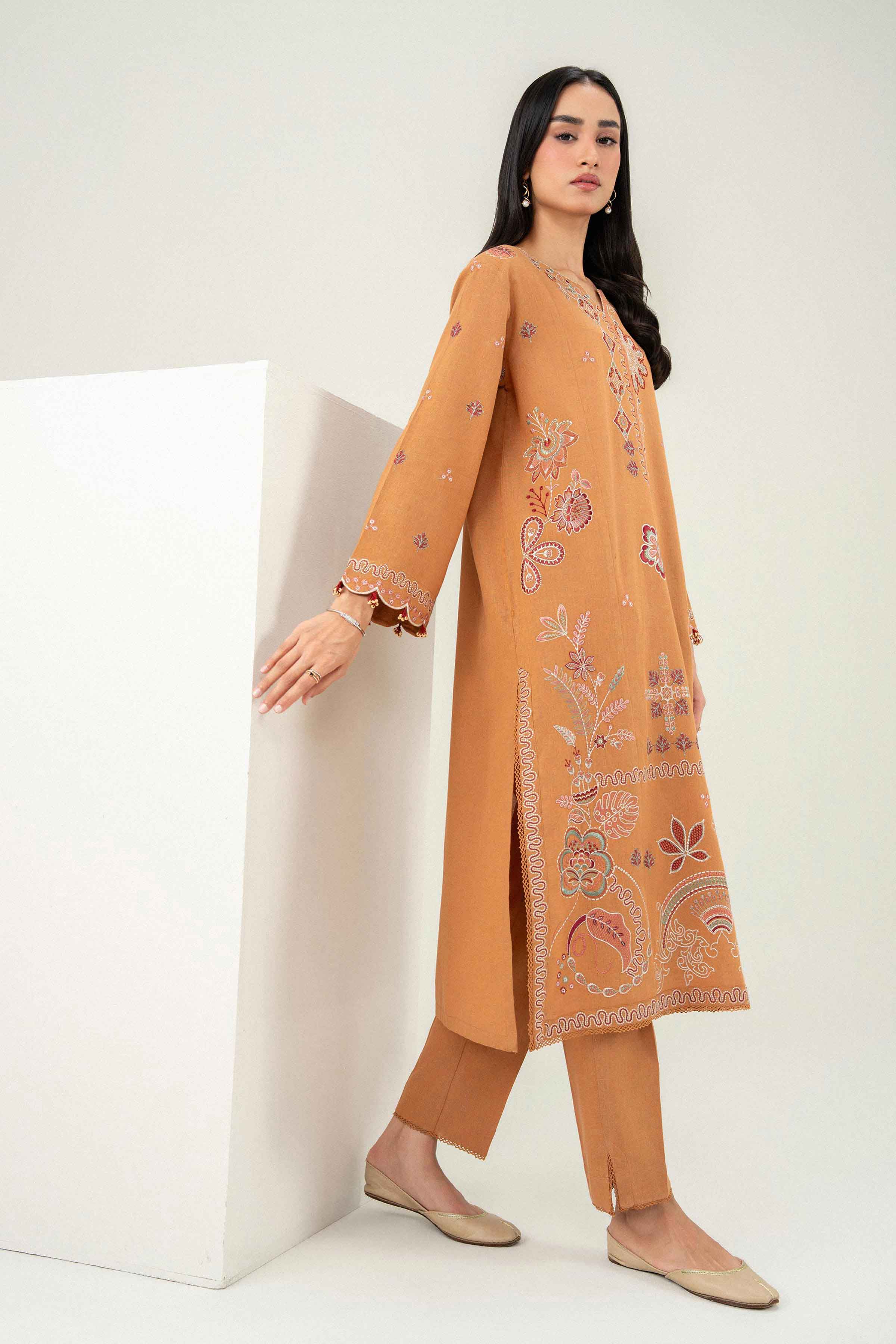 2 Piece - Embroidered Suit - PW25-481 for Women - Pret Collection | Nishat | Shop Online 