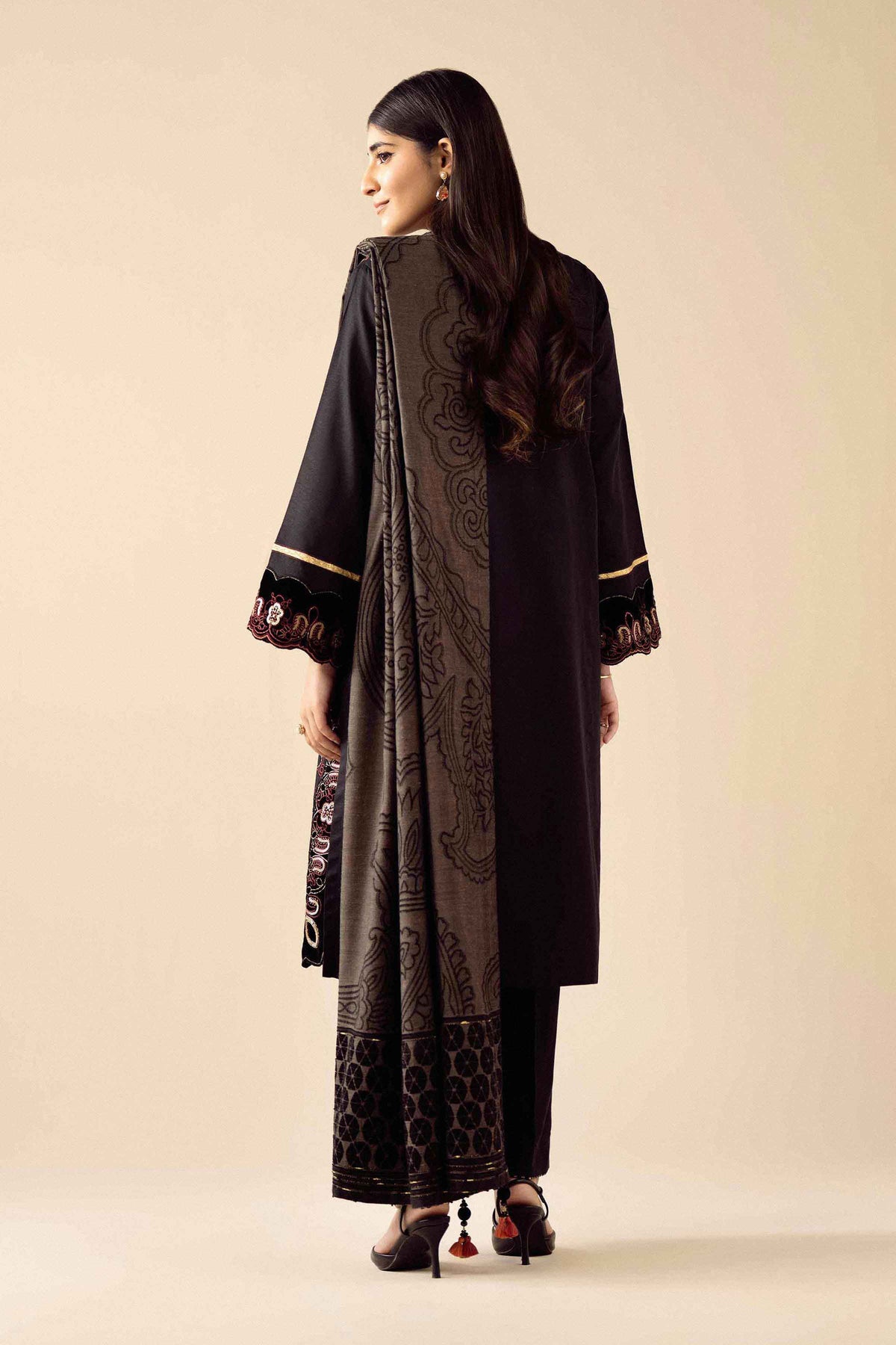 3 Piece - Embroidered Suit - PW25-486  for Women - Pret Collection | Nishat | Shop Online