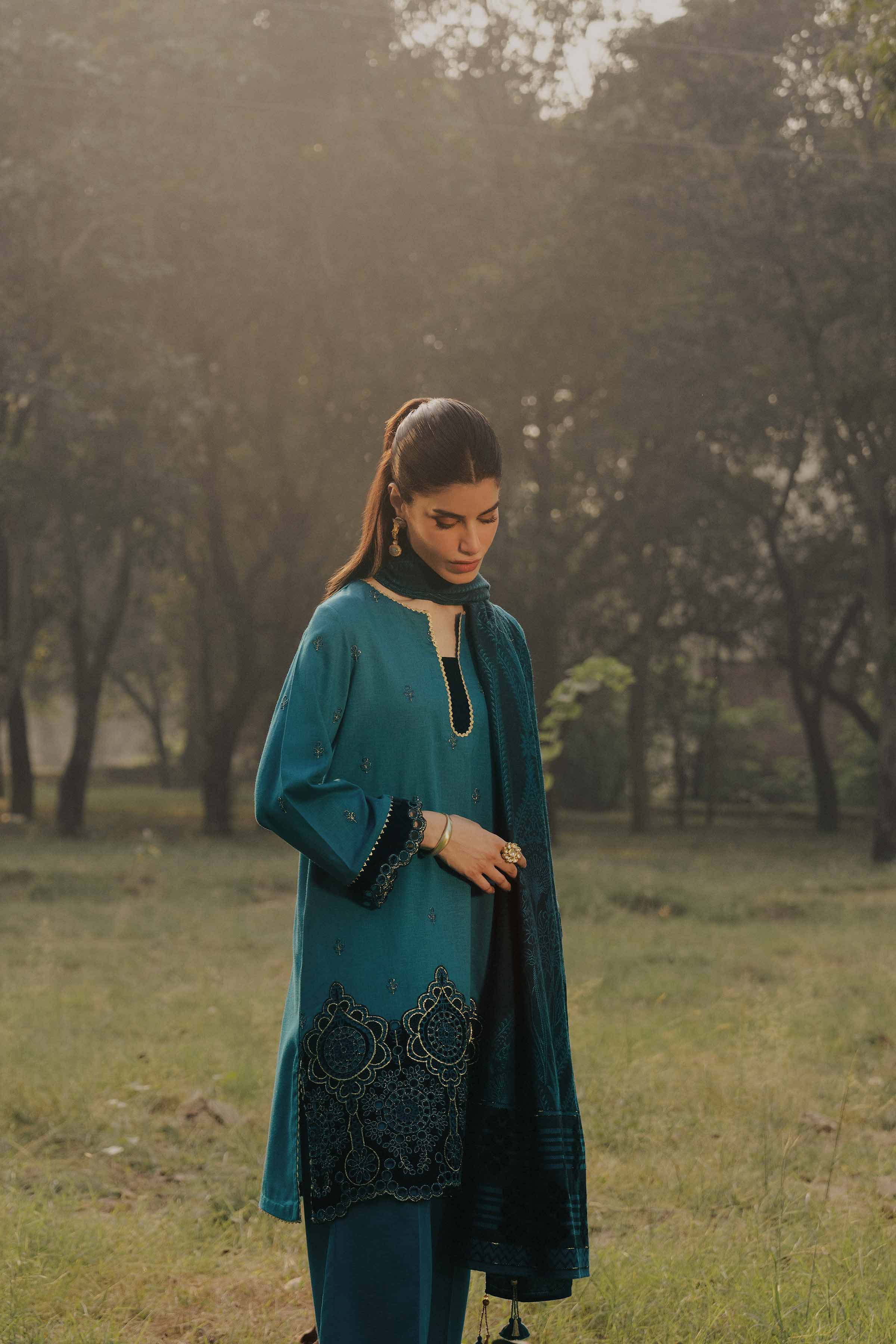 3 Piece - Embroidered Suit - PW25-490 for Women - Pret Collection | Nishat | Shop Online 