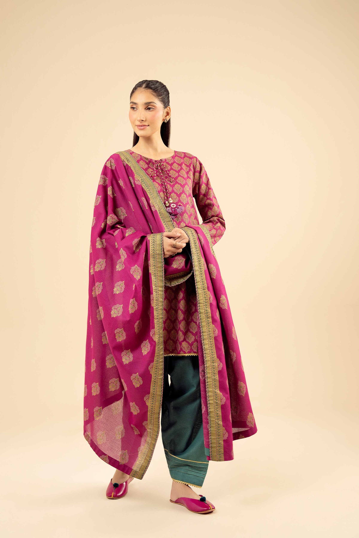 3 Piece - Printed Suit - PW25-495 for Women - Pret Collection | Nishat | Shop Online