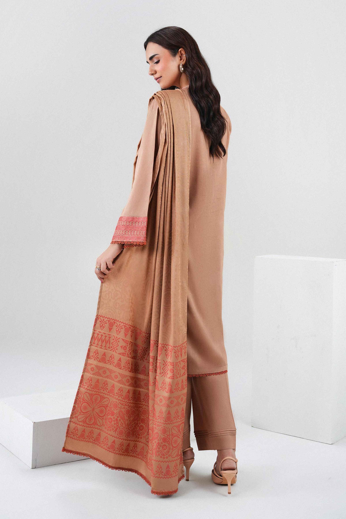 3 Piece - Embroidered Suit - PW25-496 for Women - Pret Collection | Nishat | Shop Online 