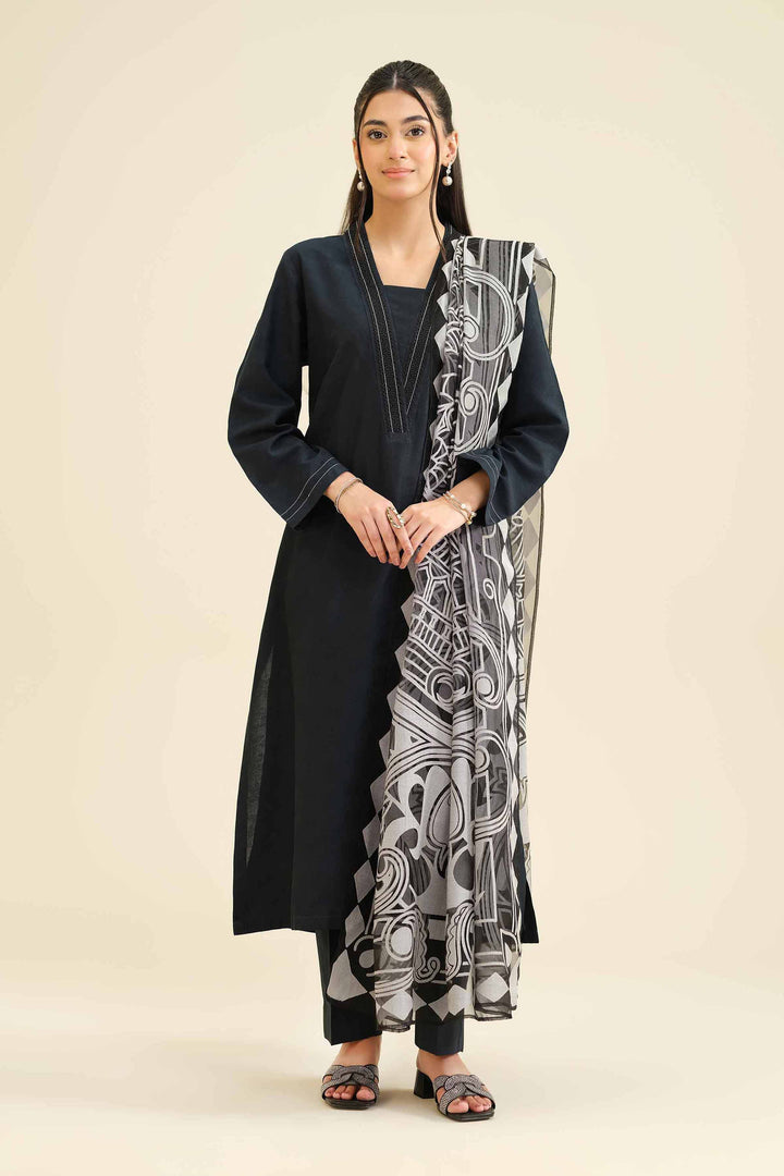 3 Piece - Basic Suit - PW25-50 for Women - Pret Collection | Nishat | Shop Online