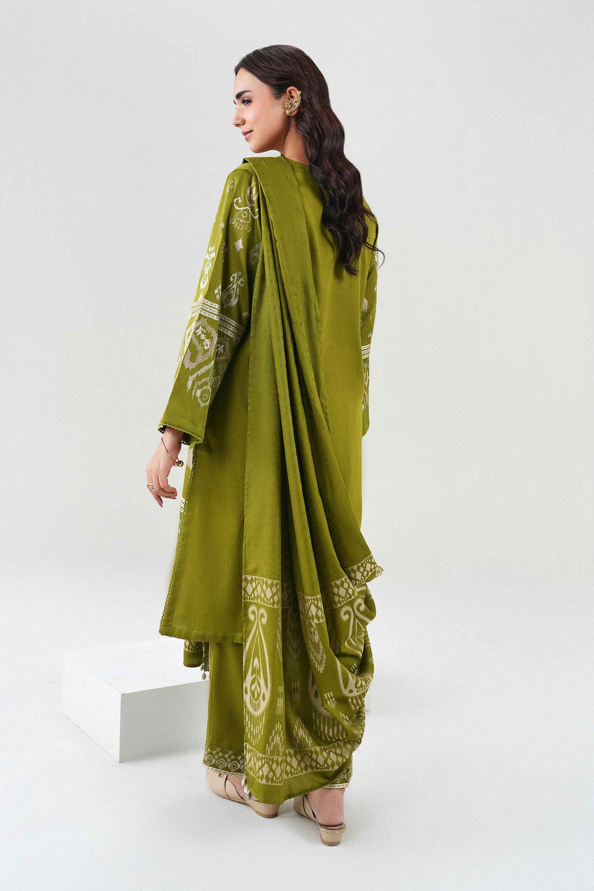 3 Piece - Printed Embroidered Suit - PW25-501 for Women - Pret Collection | Nishat | Shop Online 